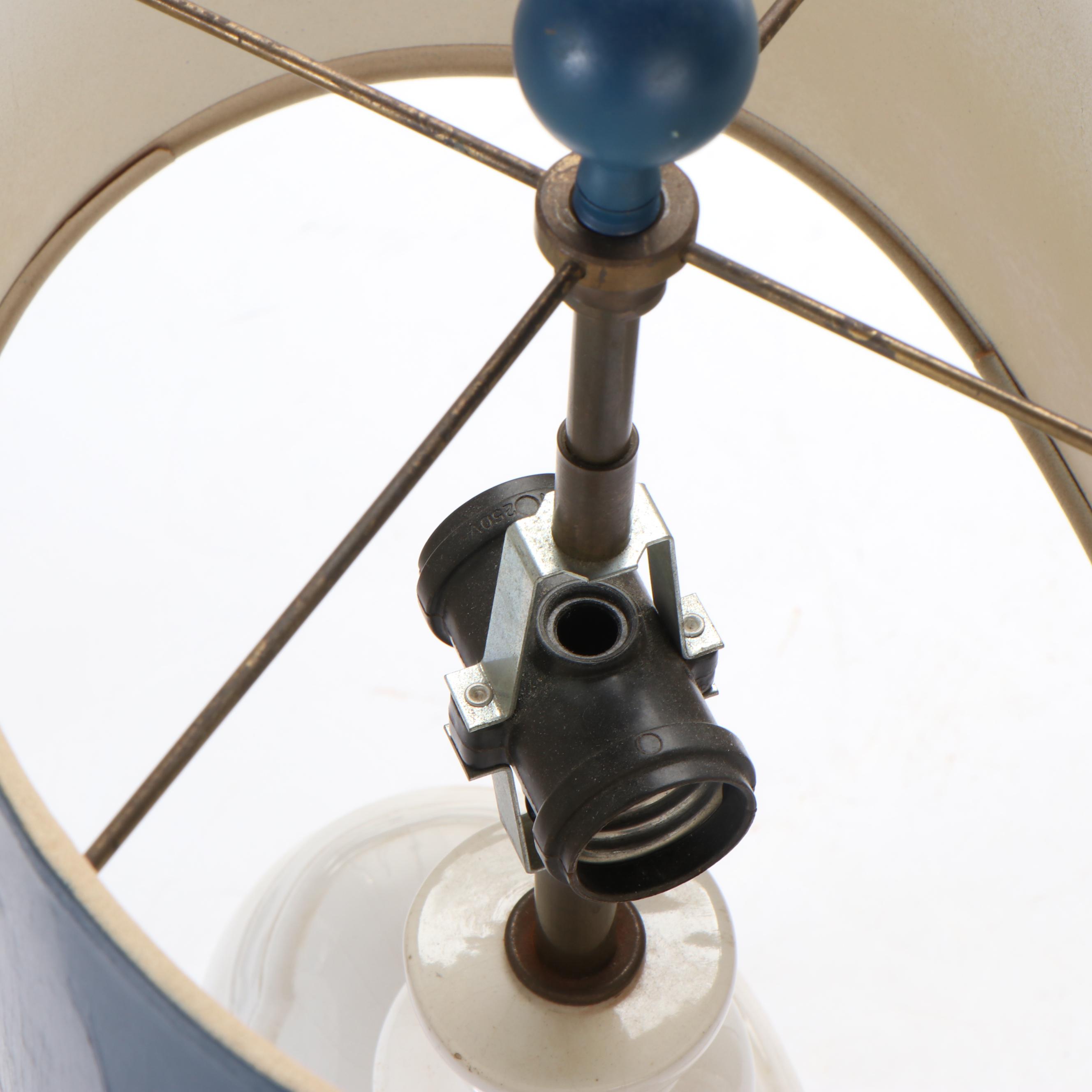 Ceramic Elephant Table Lamp, Mid to Late 20th Century