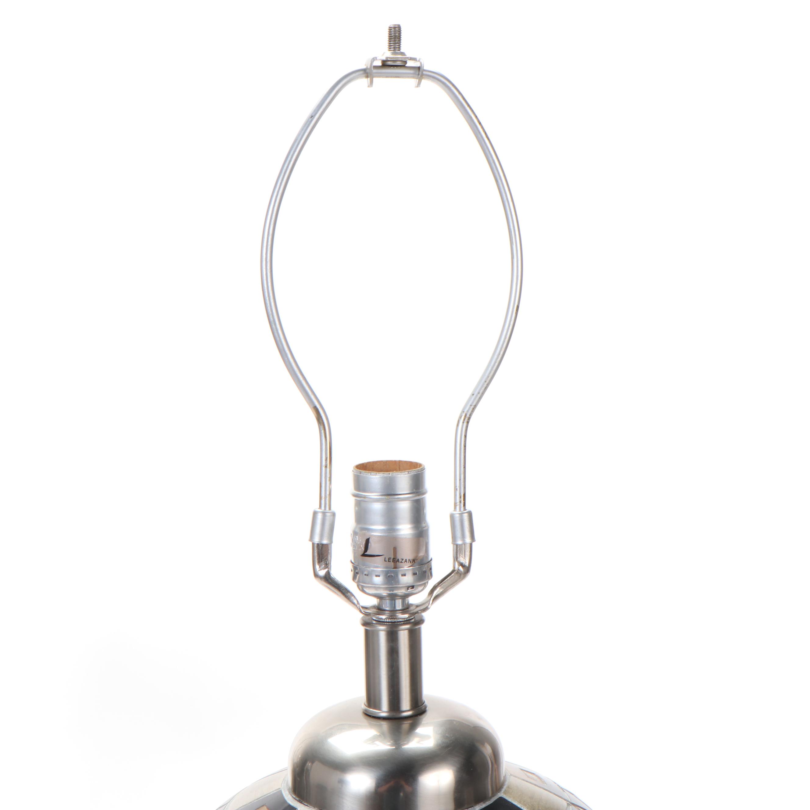 Leeazanne Memphis Art Inspired Ceramic Table Lamp