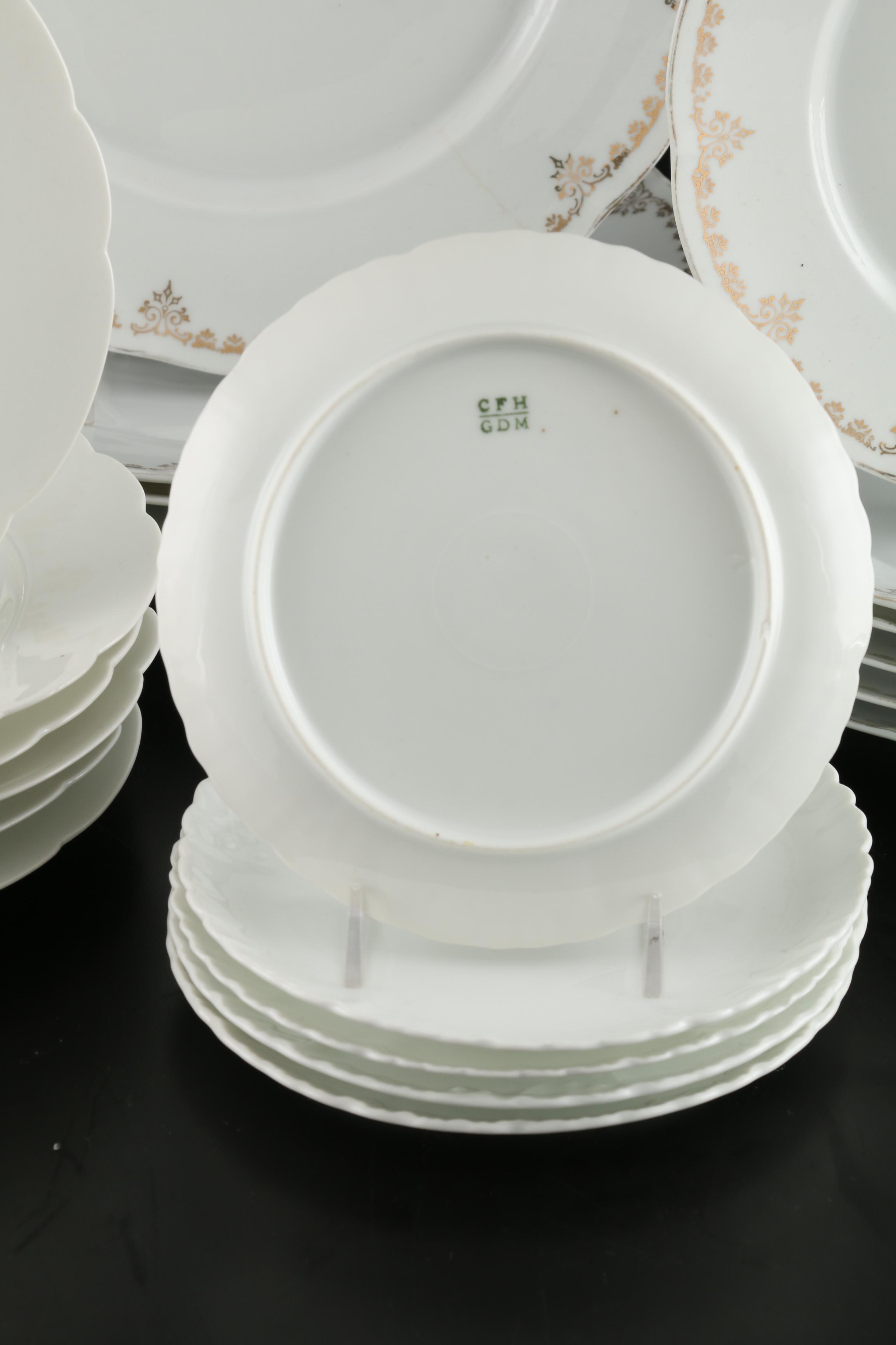 Charles Field Haviland and Victoria Austria Porcelain Plates, Antique