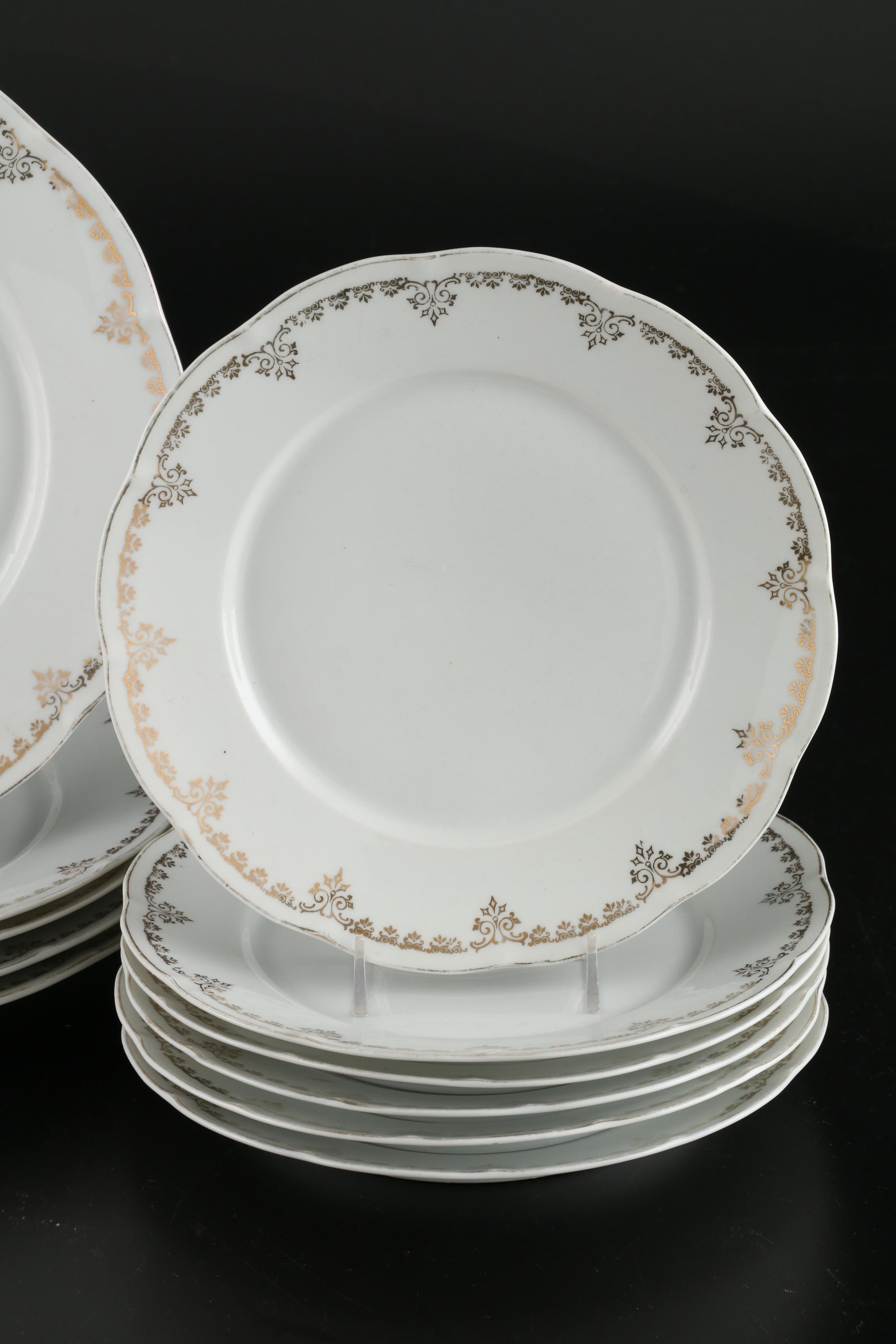 Charles Field Haviland and Victoria Austria Porcelain Plates, Antique