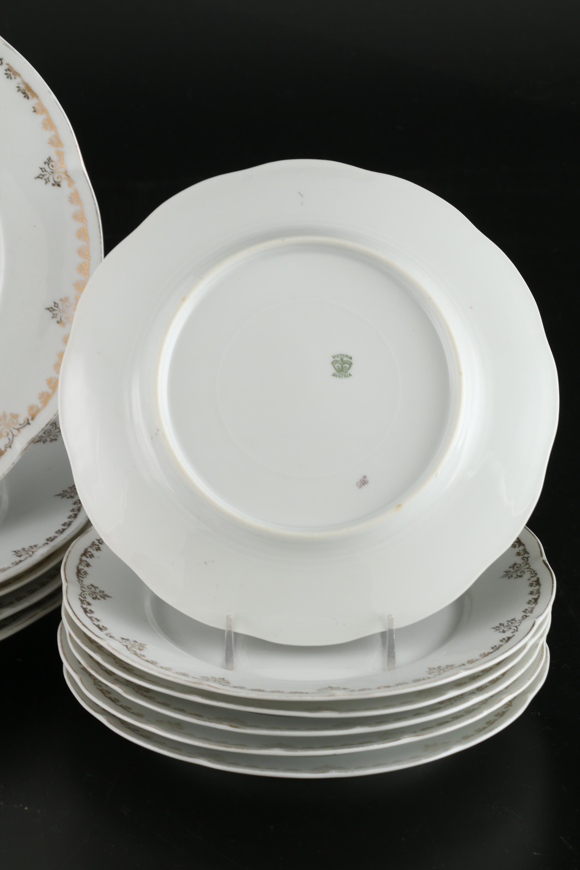 Charles Field Haviland and Victoria Austria Porcelain Plates, Antique