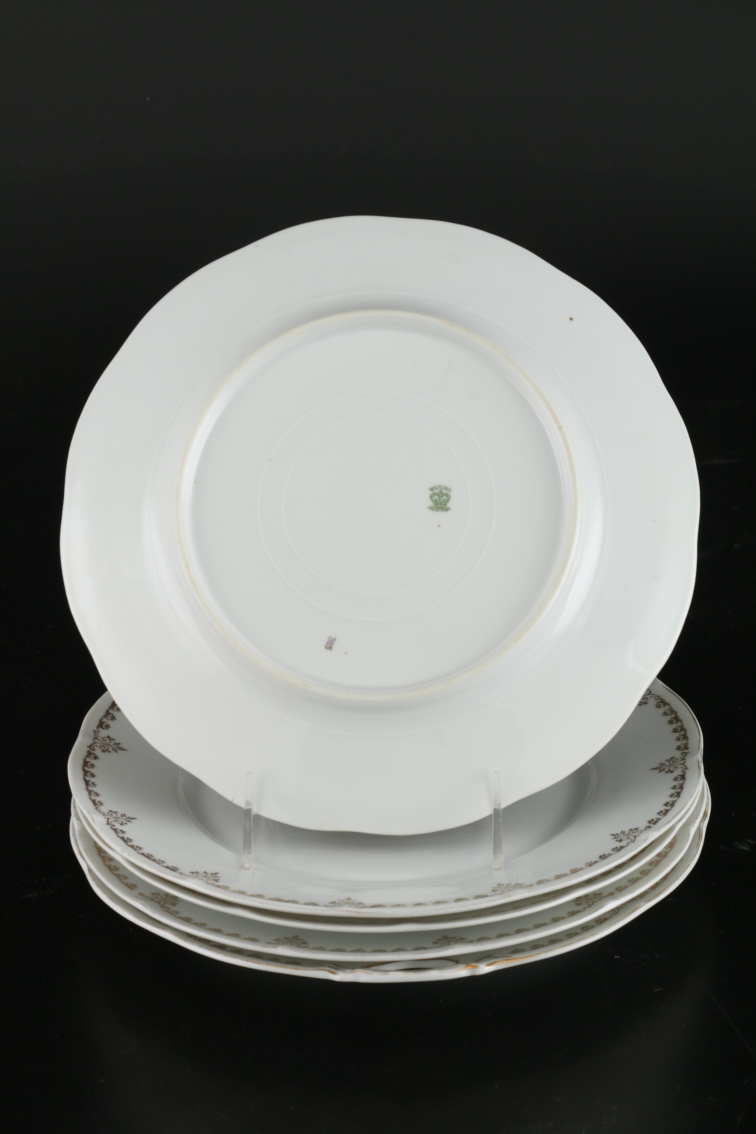 Charles Field Haviland and Victoria Austria Porcelain Plates, Antique