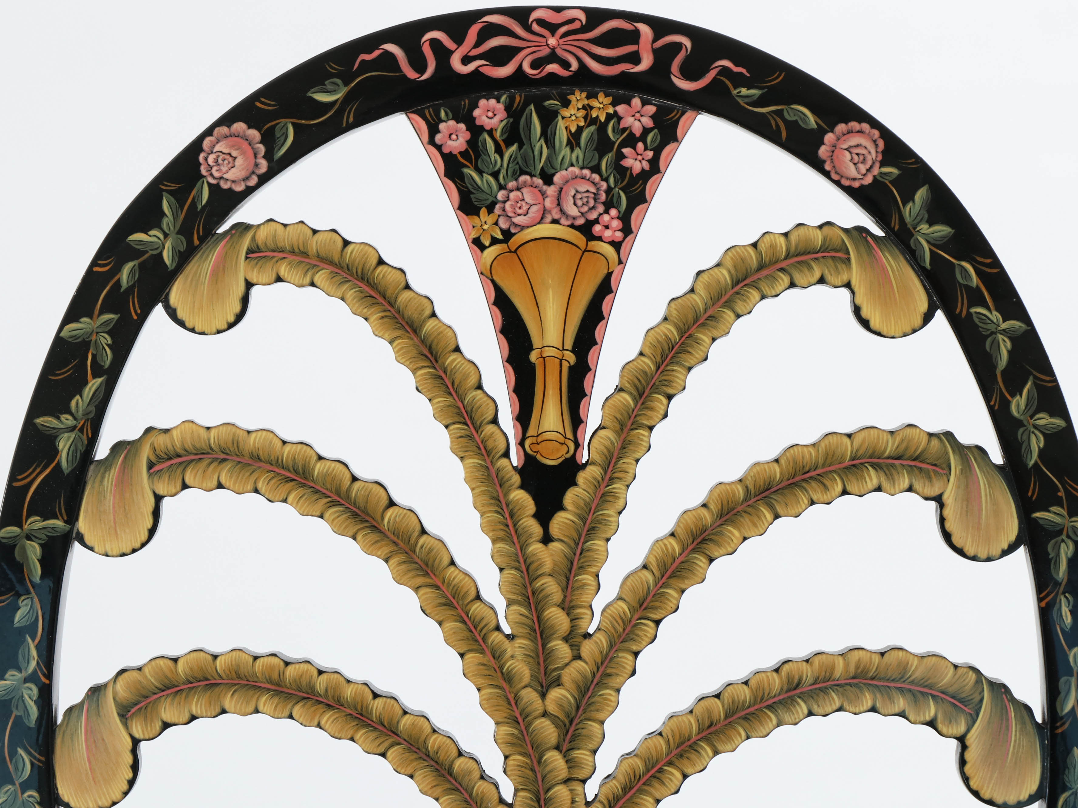 Karges Furniture "Albert and Edwin Collection" Hand-Painted Side Chair