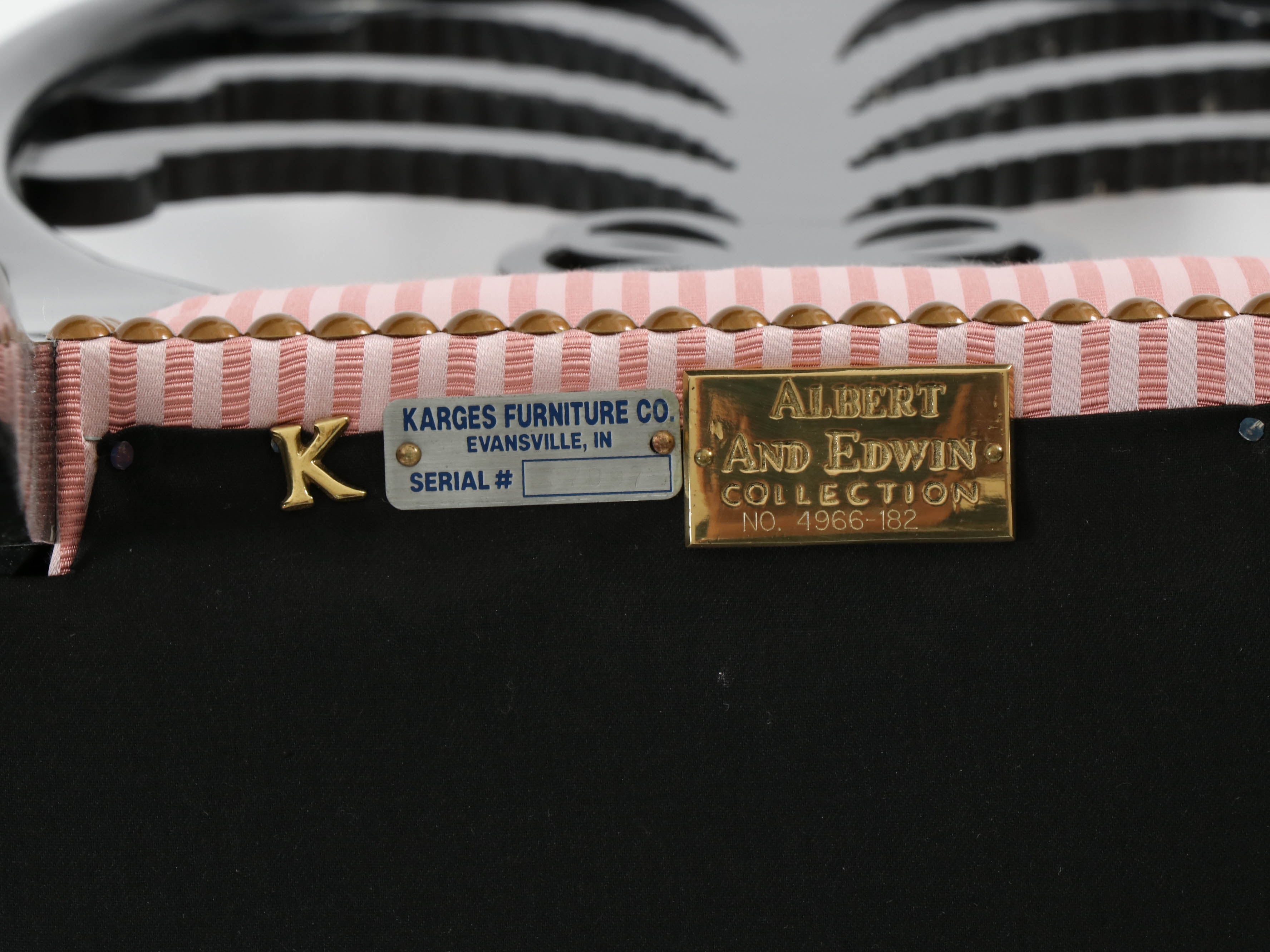 Karges Furniture "Albert and Edwin Collection" Hand-Painted Side Chair