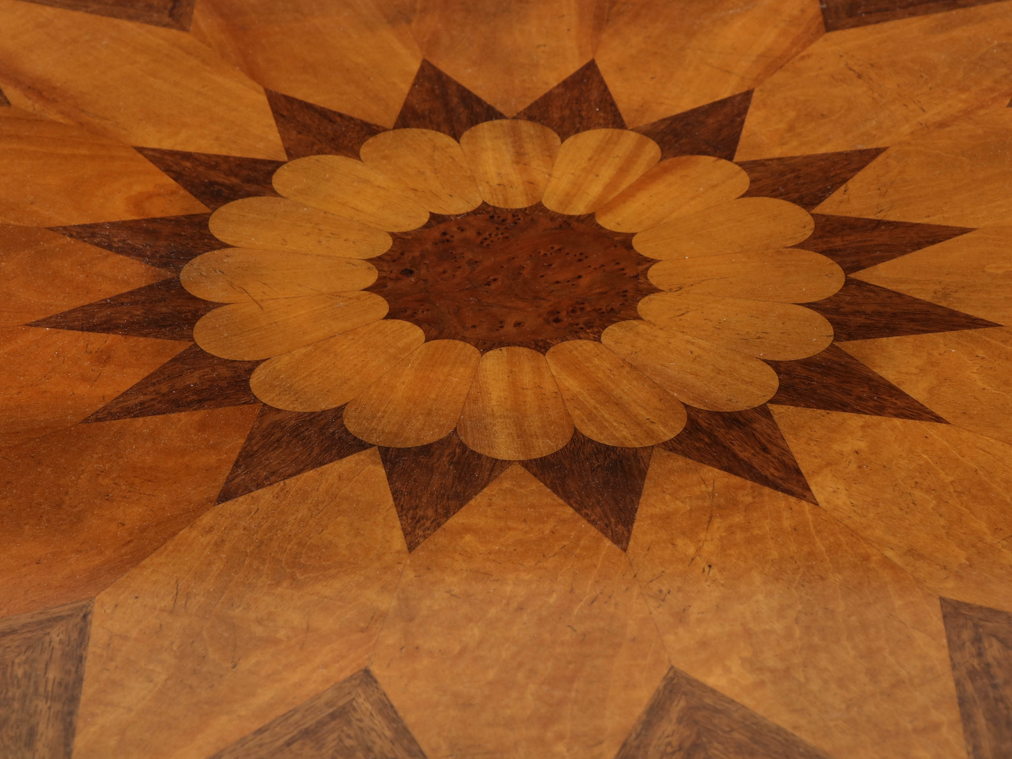 Baker Furniture "Stately Homes" Brass-Mounted Marquetry Side Table