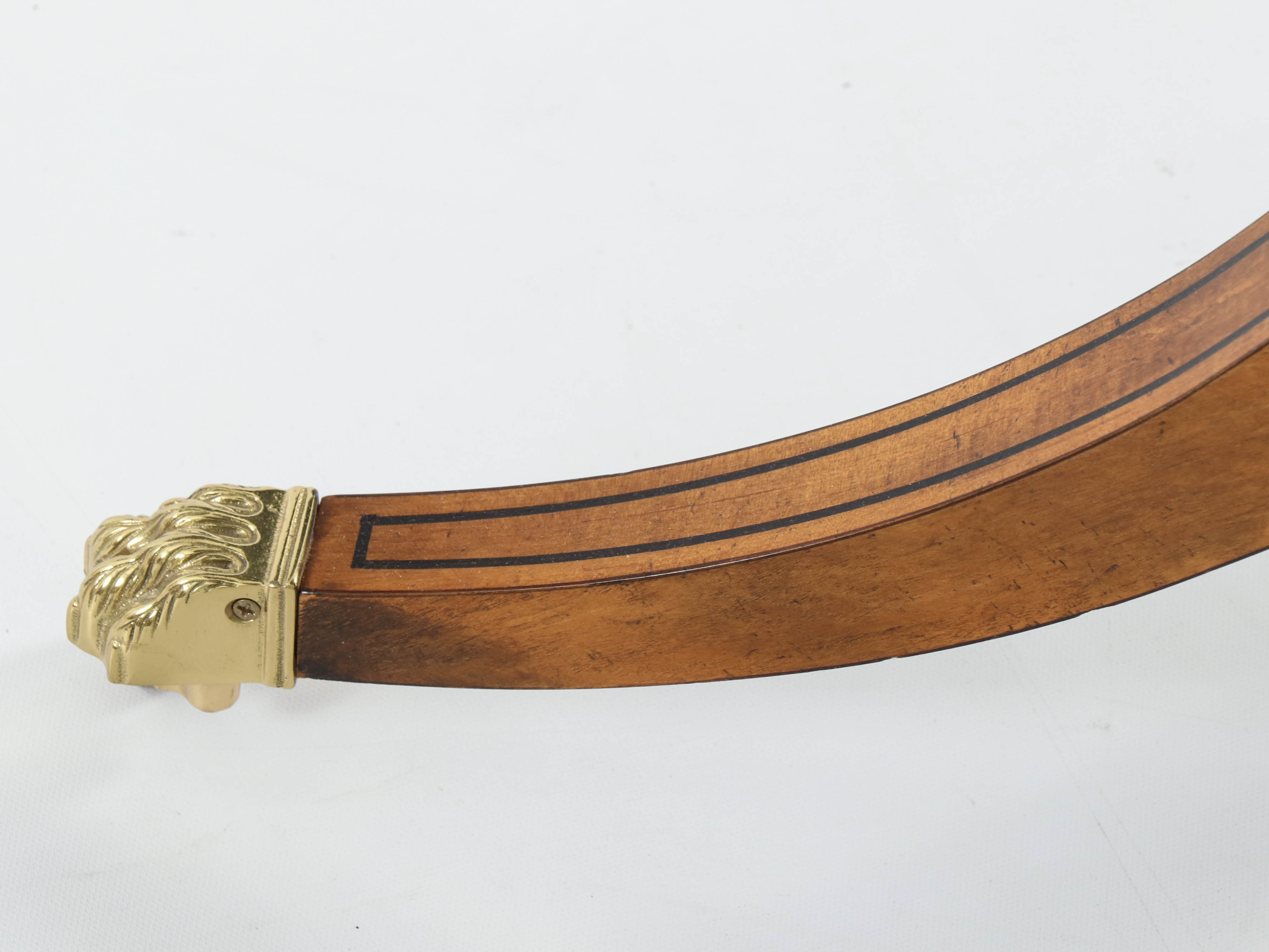 Baker Furniture "Stately Homes" Brass-Mounted Marquetry Side Table