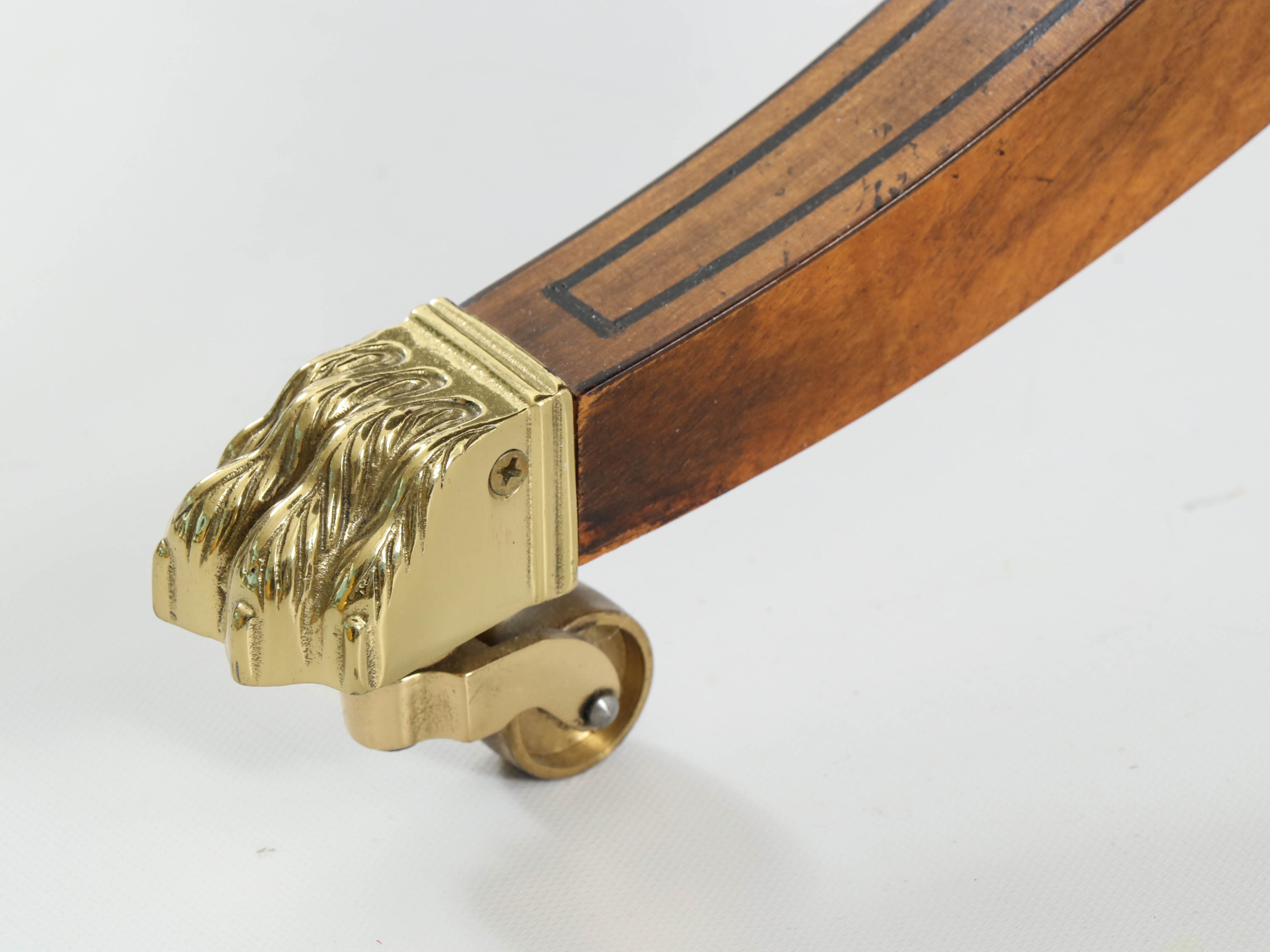 Baker Furniture "Stately Homes" Brass-Mounted Marquetry Side Table