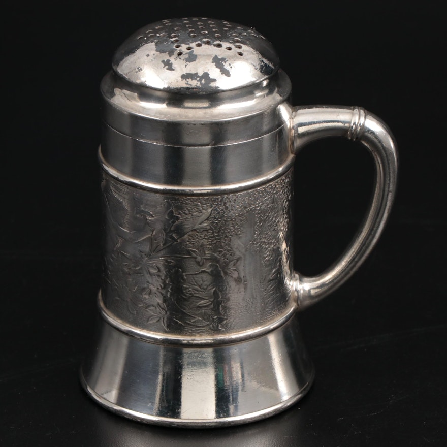 Rogers & Bros. Aesthetic Movement Silver Plate Sugar Caster, Late 19th Century