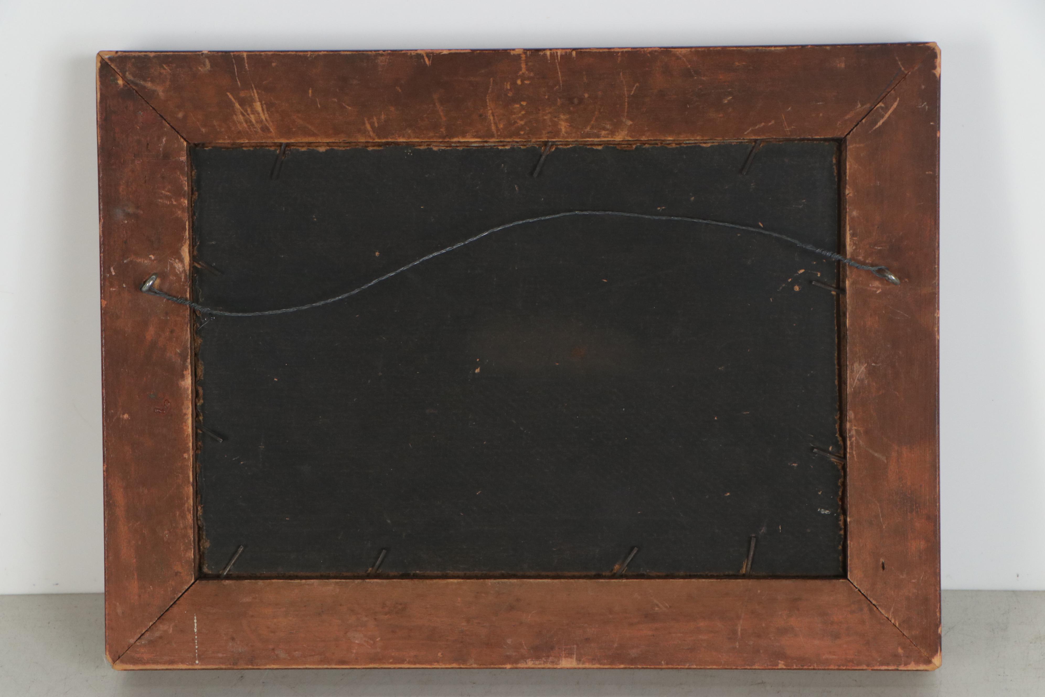 Mary Conrad Oil Painting of English Cottage and Garden