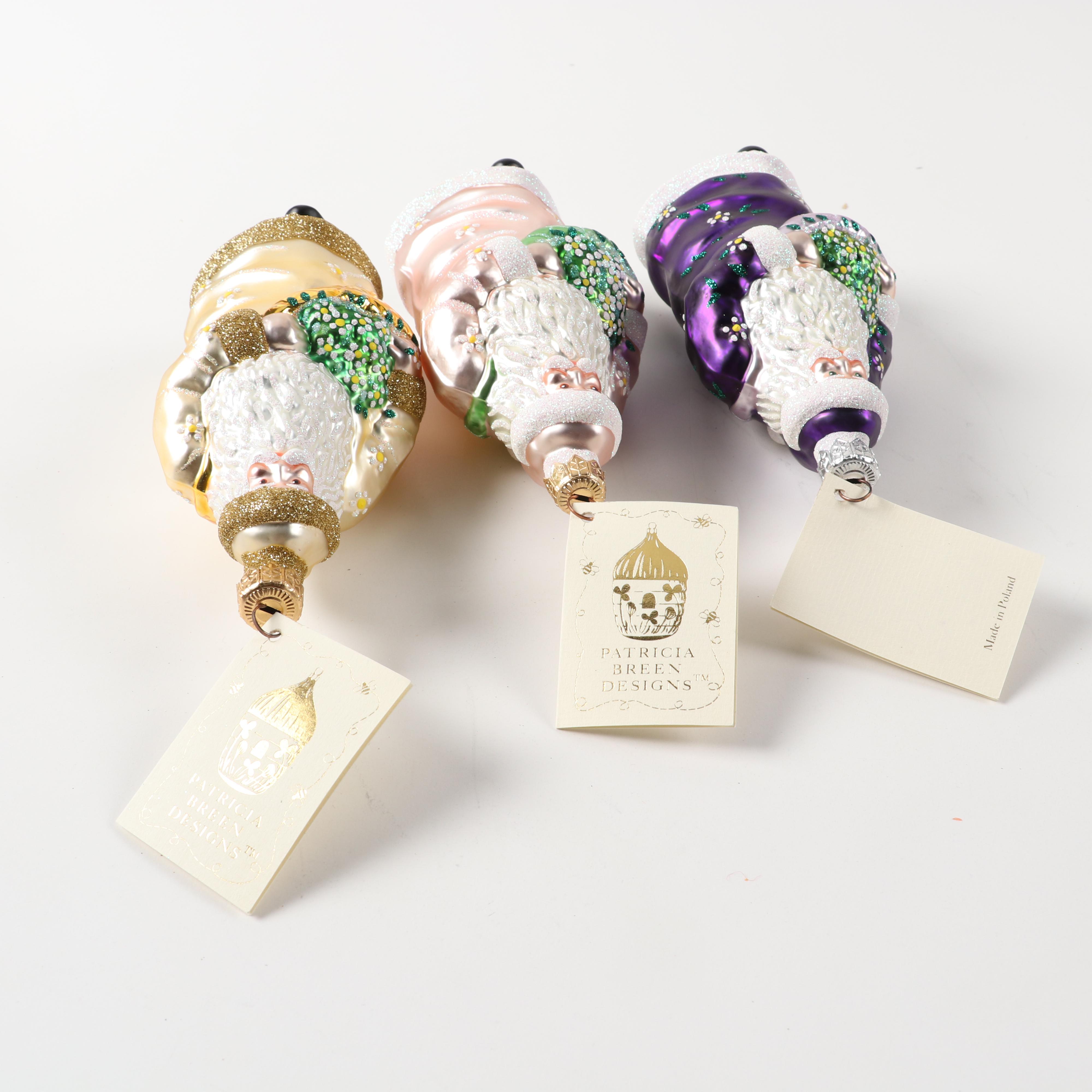 Patricia Breen Designs "Santa of the Daisies" Ornaments, 1990s