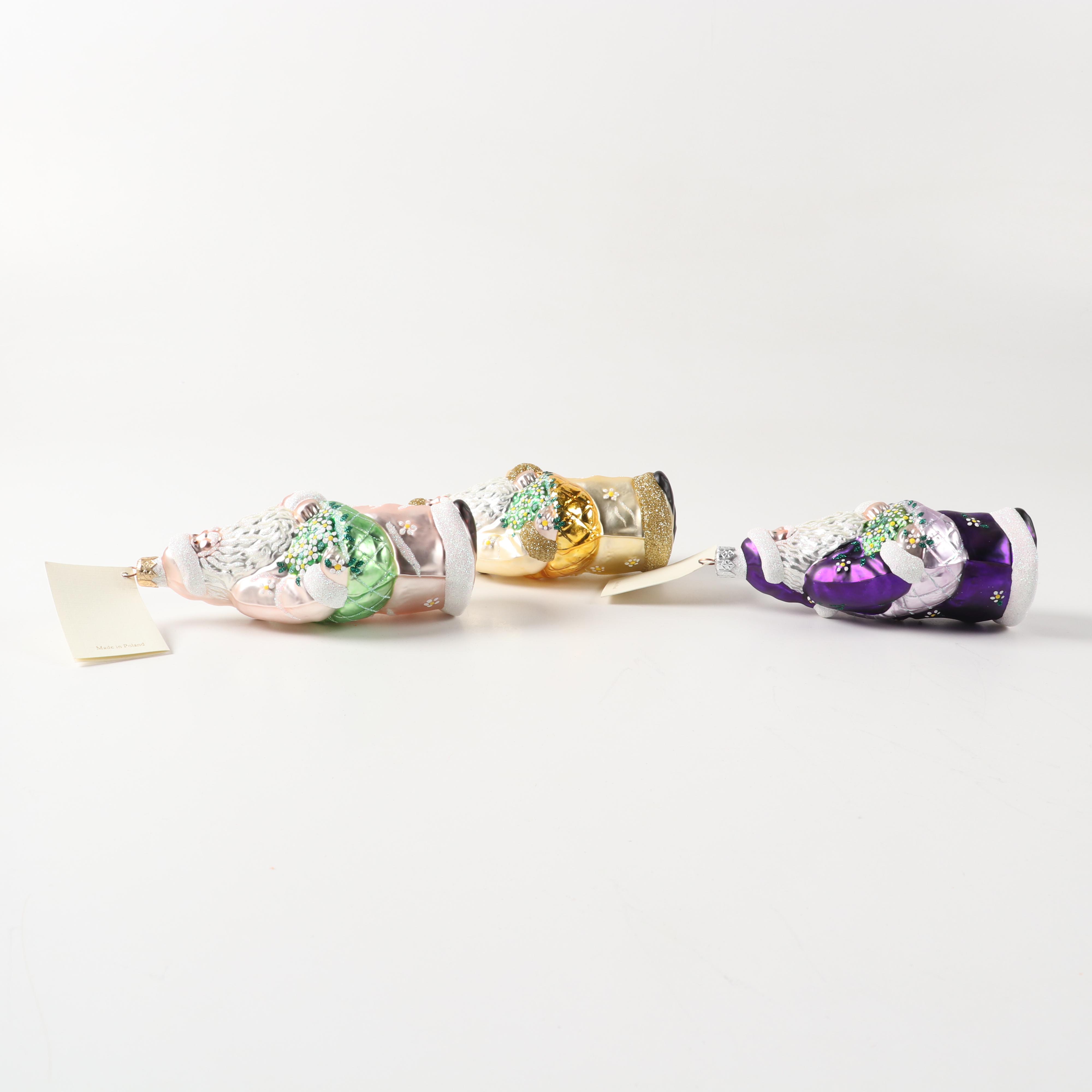 Patricia Breen Designs "Santa of the Daisies" Ornaments, 1990s