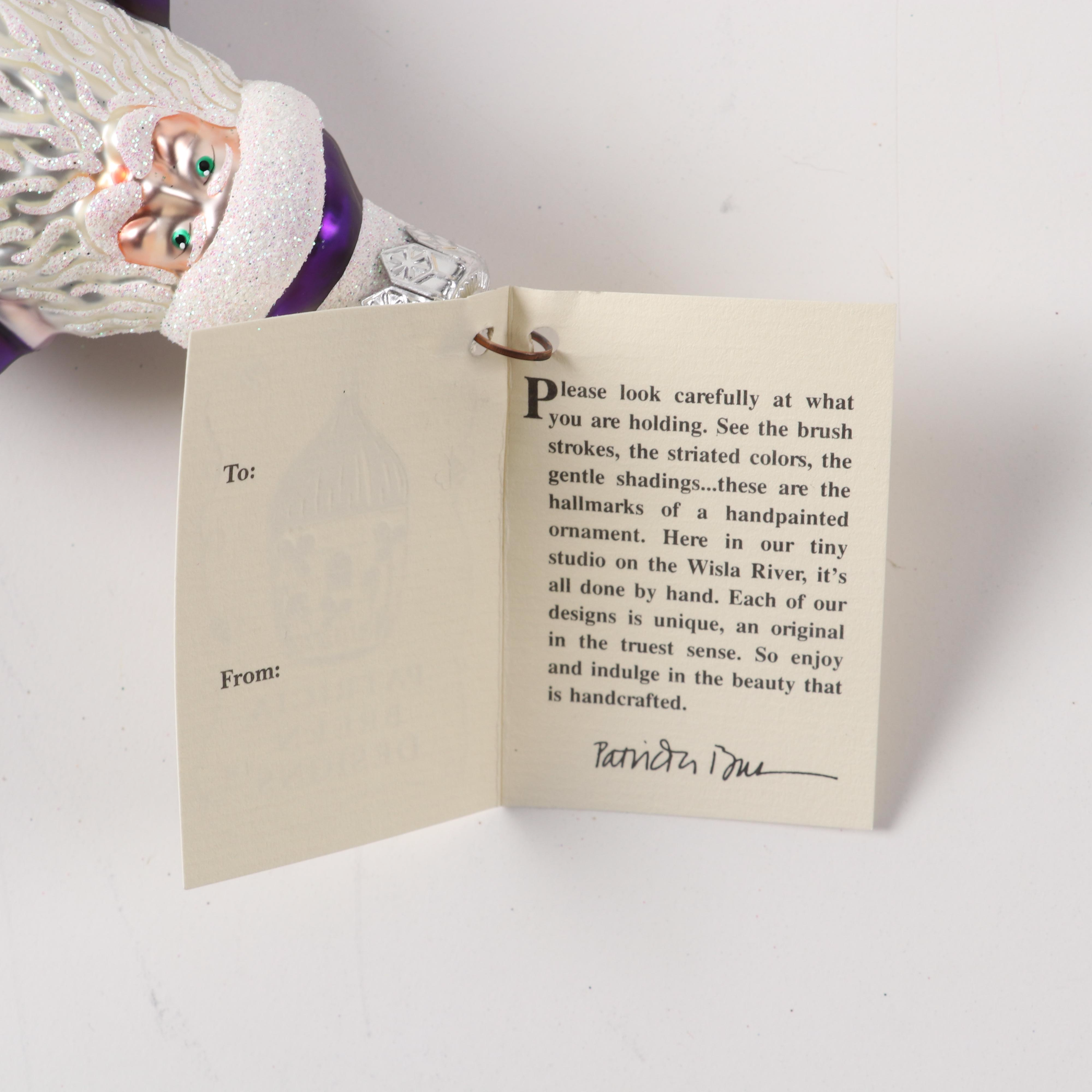 Patricia Breen Designs "Santa of the Daisies" Ornaments, 1990s