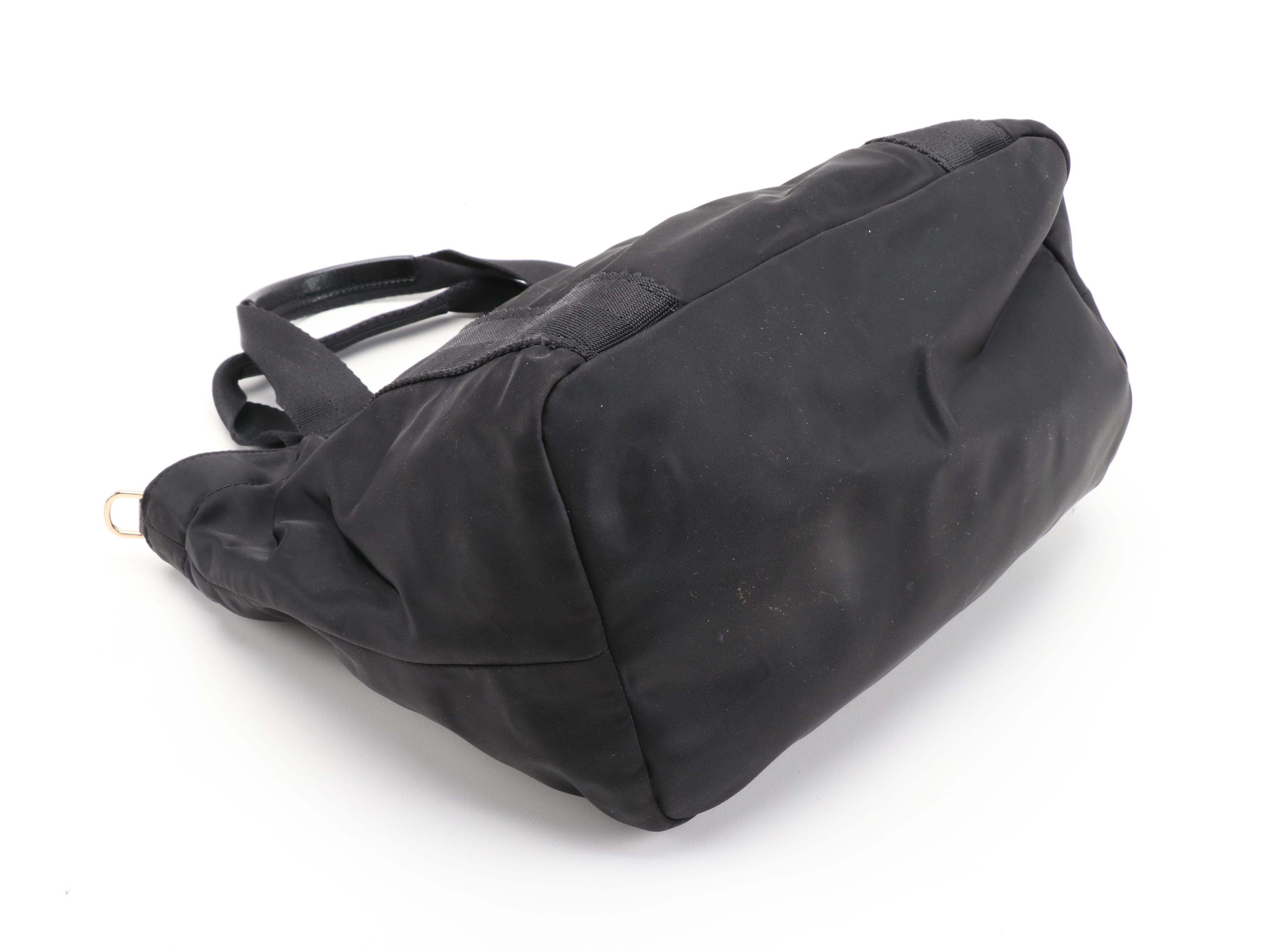 Tory Burch and Coach Black Shoulder Tote Bags