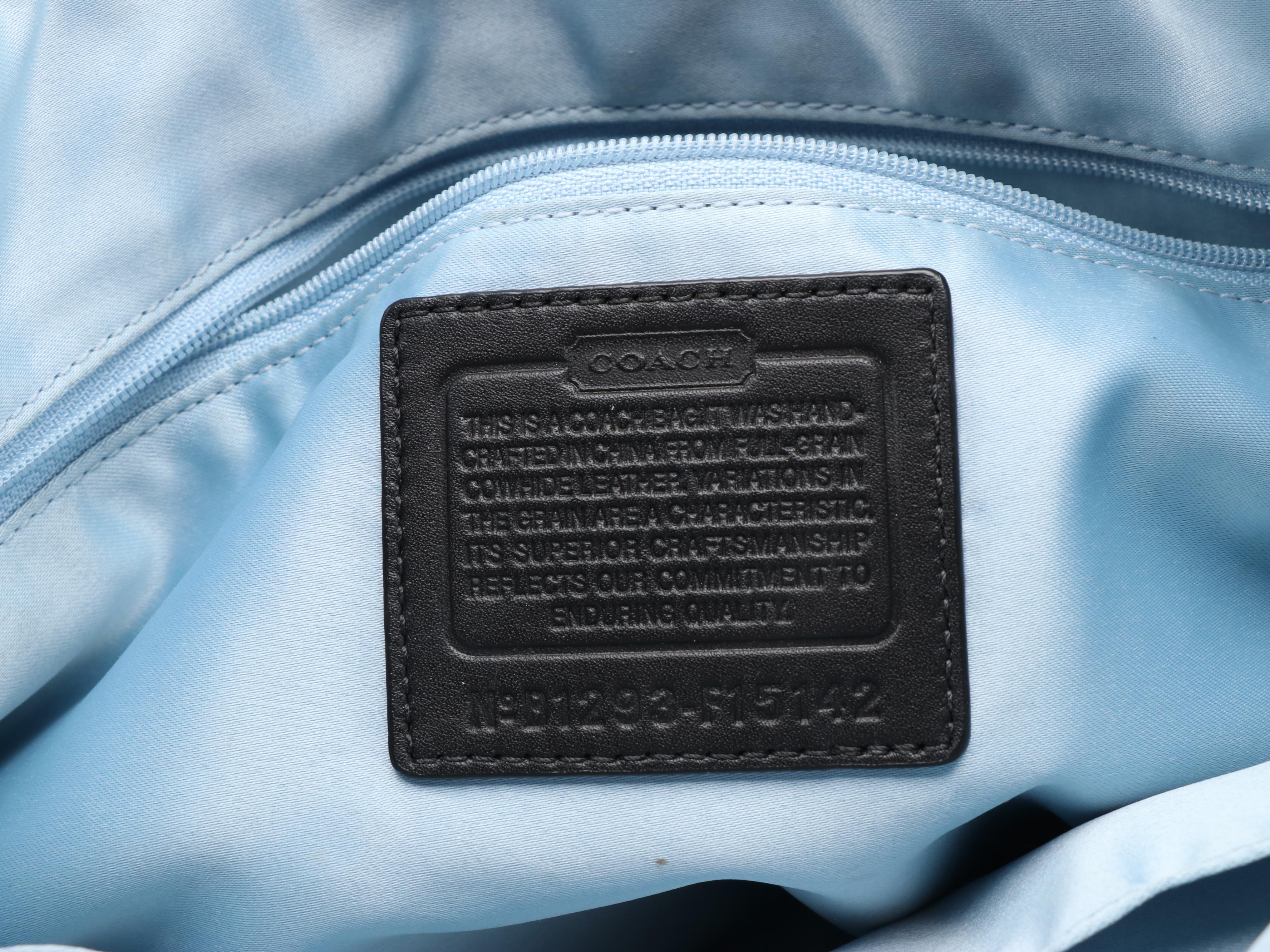 Tory Burch and Coach Black Shoulder Tote Bags