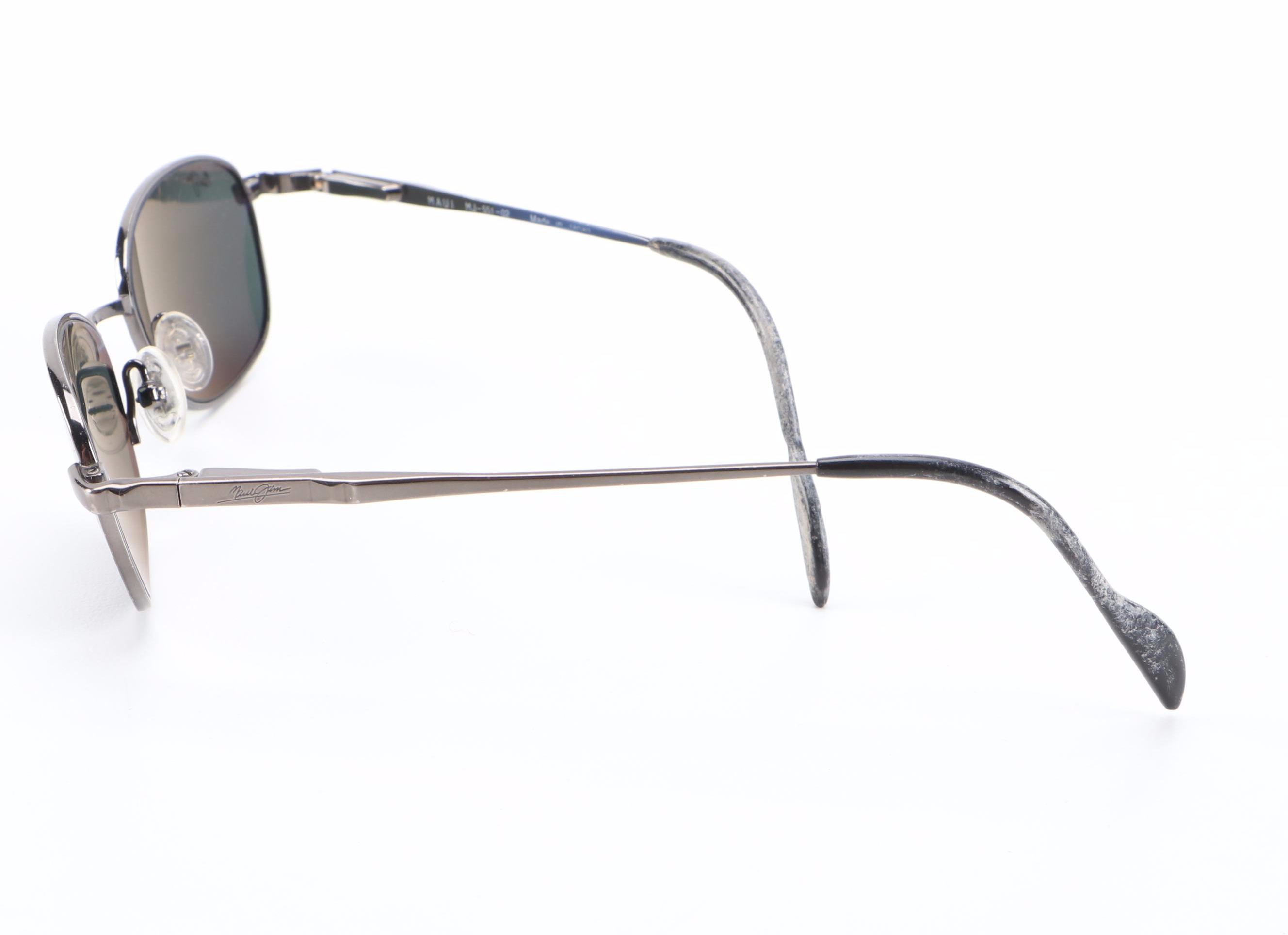 Maui Jim Titanium Windward and Beachcomber Sunglasses with Cases