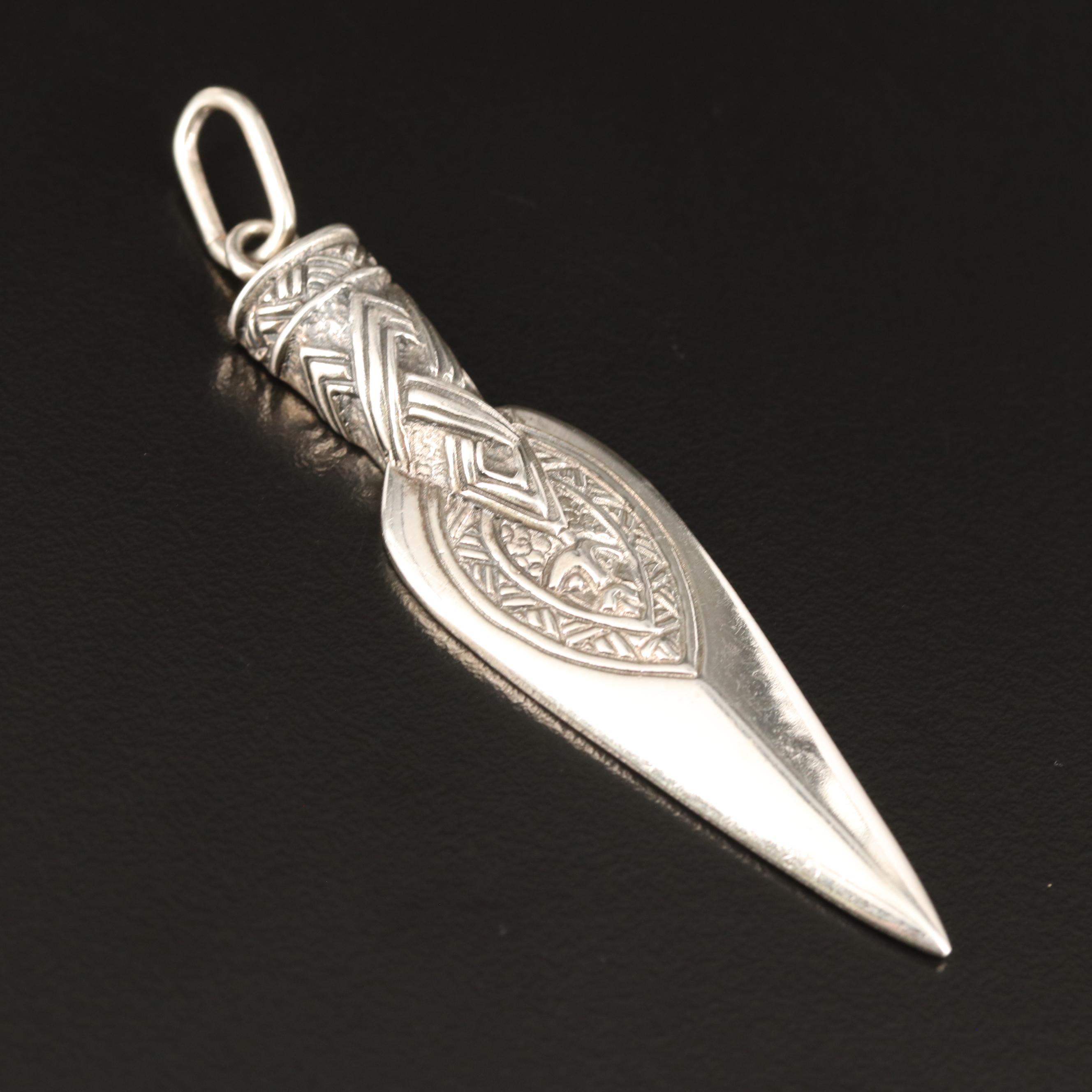 Norwegian Sigmund Espeland "Snorre" Sterling Dagger Pendant