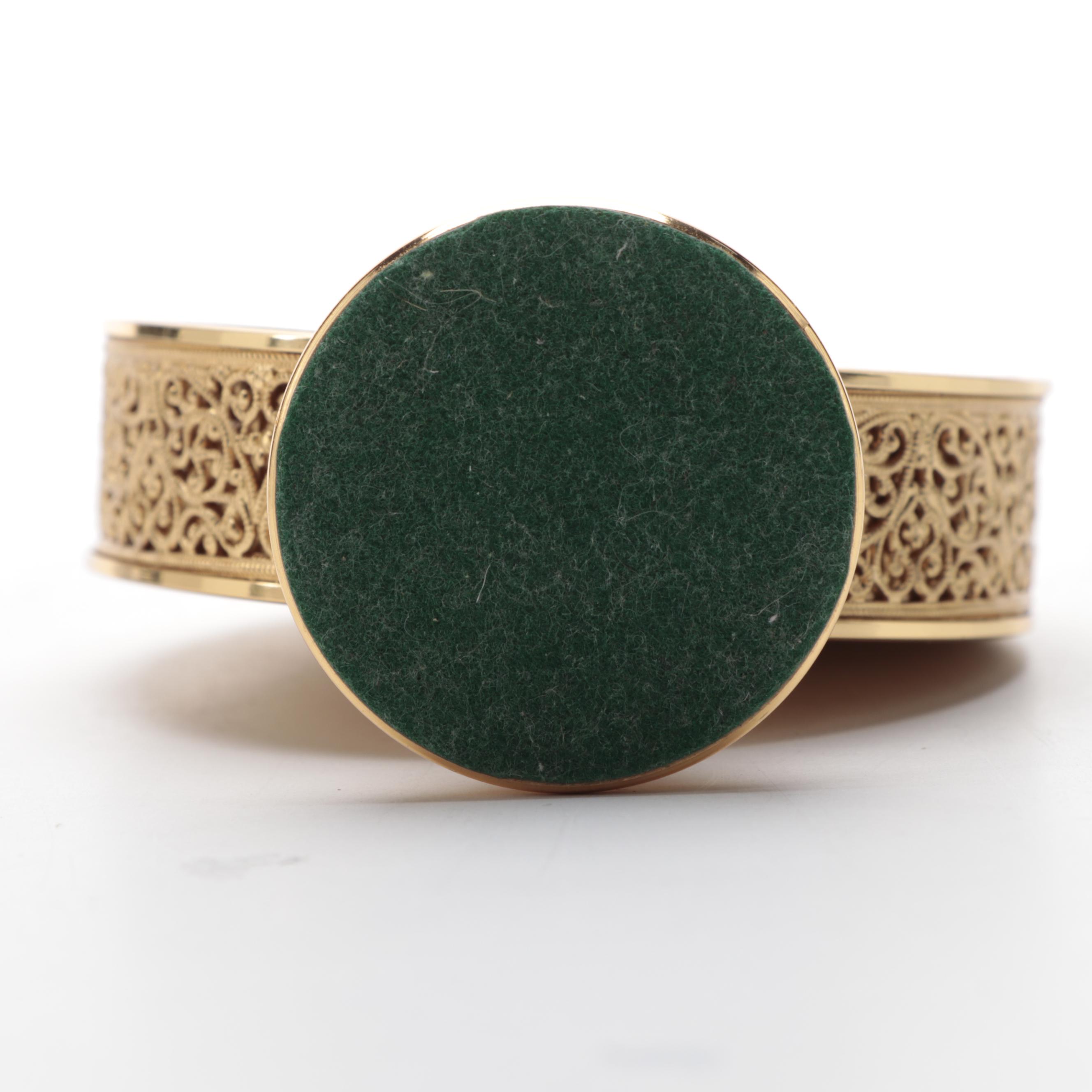 Jaeger-LeCoultre "Recital" 8 Day Gilt Alarm Clock, Mid-20th Century