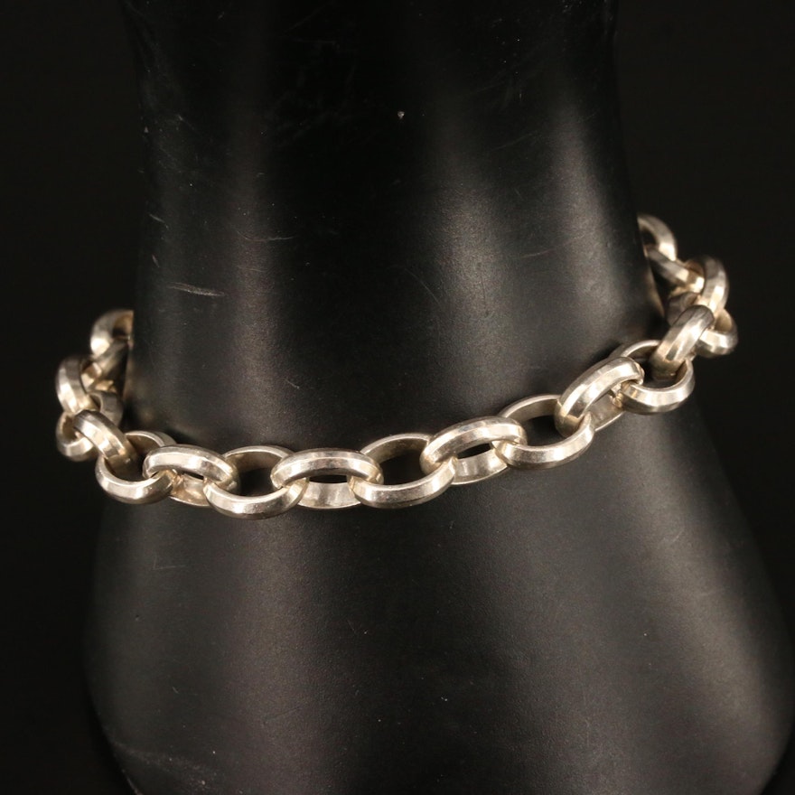 Sterling Silver Rolo Link Bracelet