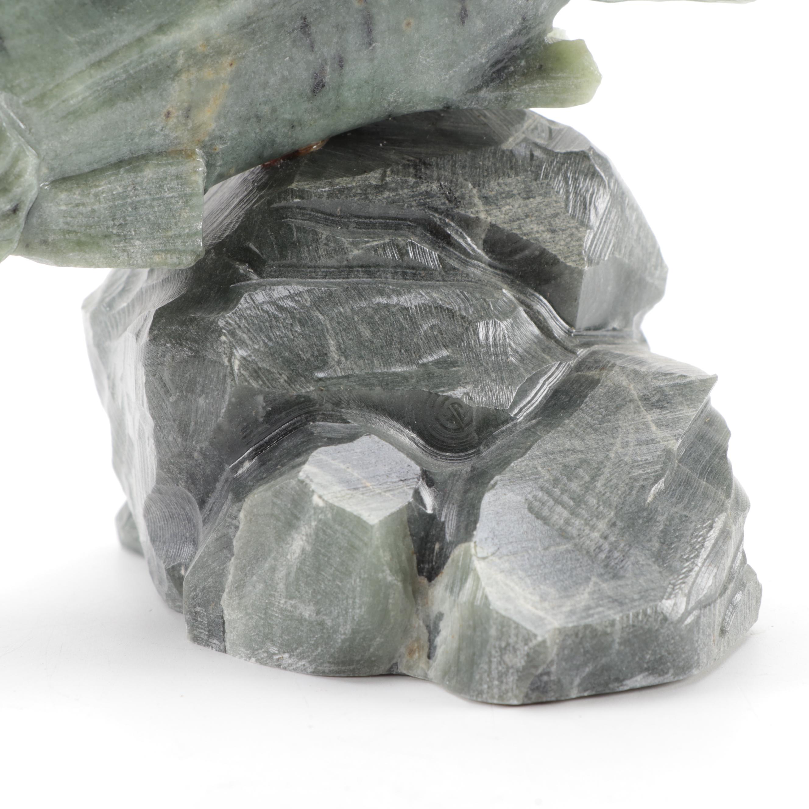 Dale Hanson Soapstone Sculpture "Arctic Char or Salmon"