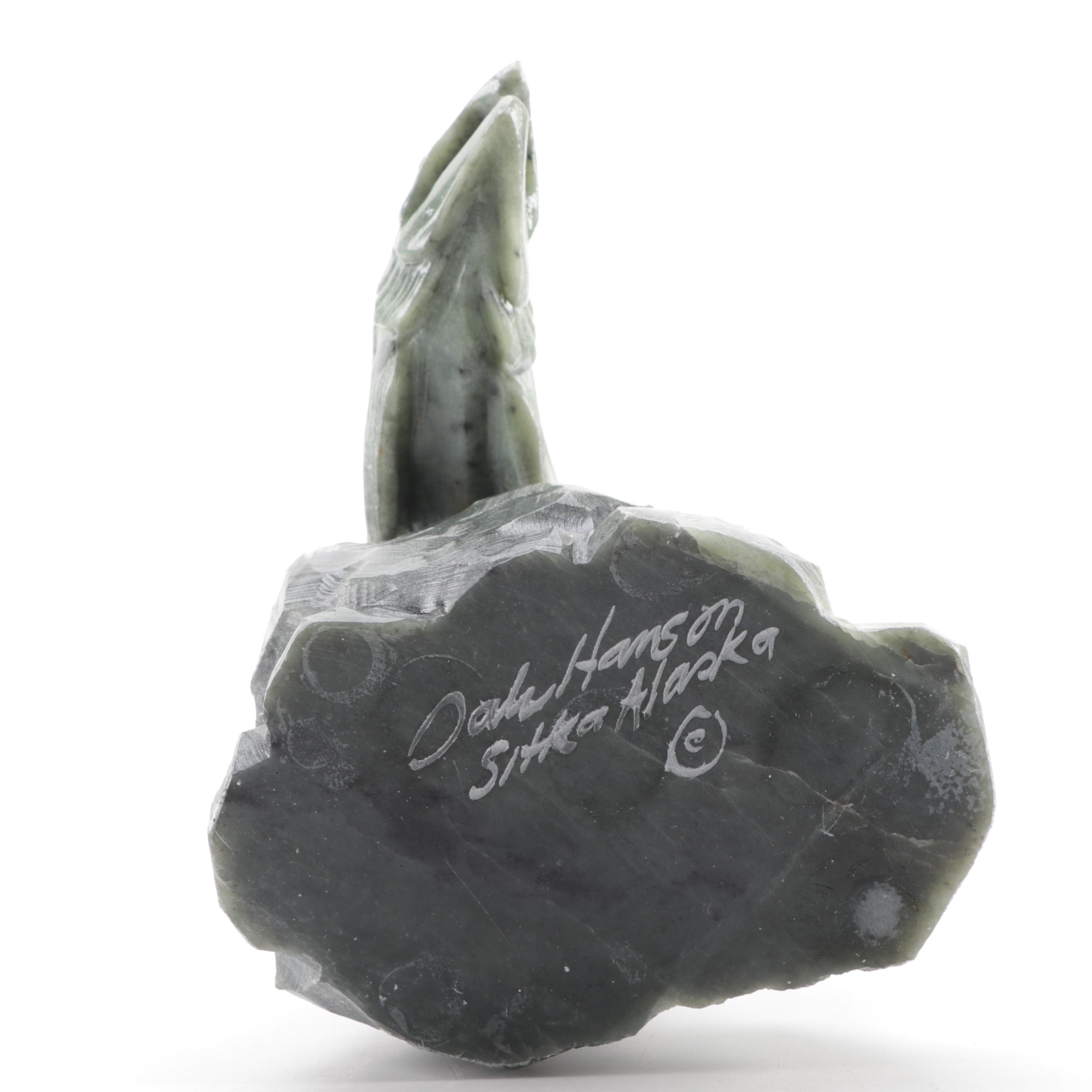 Dale Hanson Soapstone Sculpture "Arctic Char or Salmon"