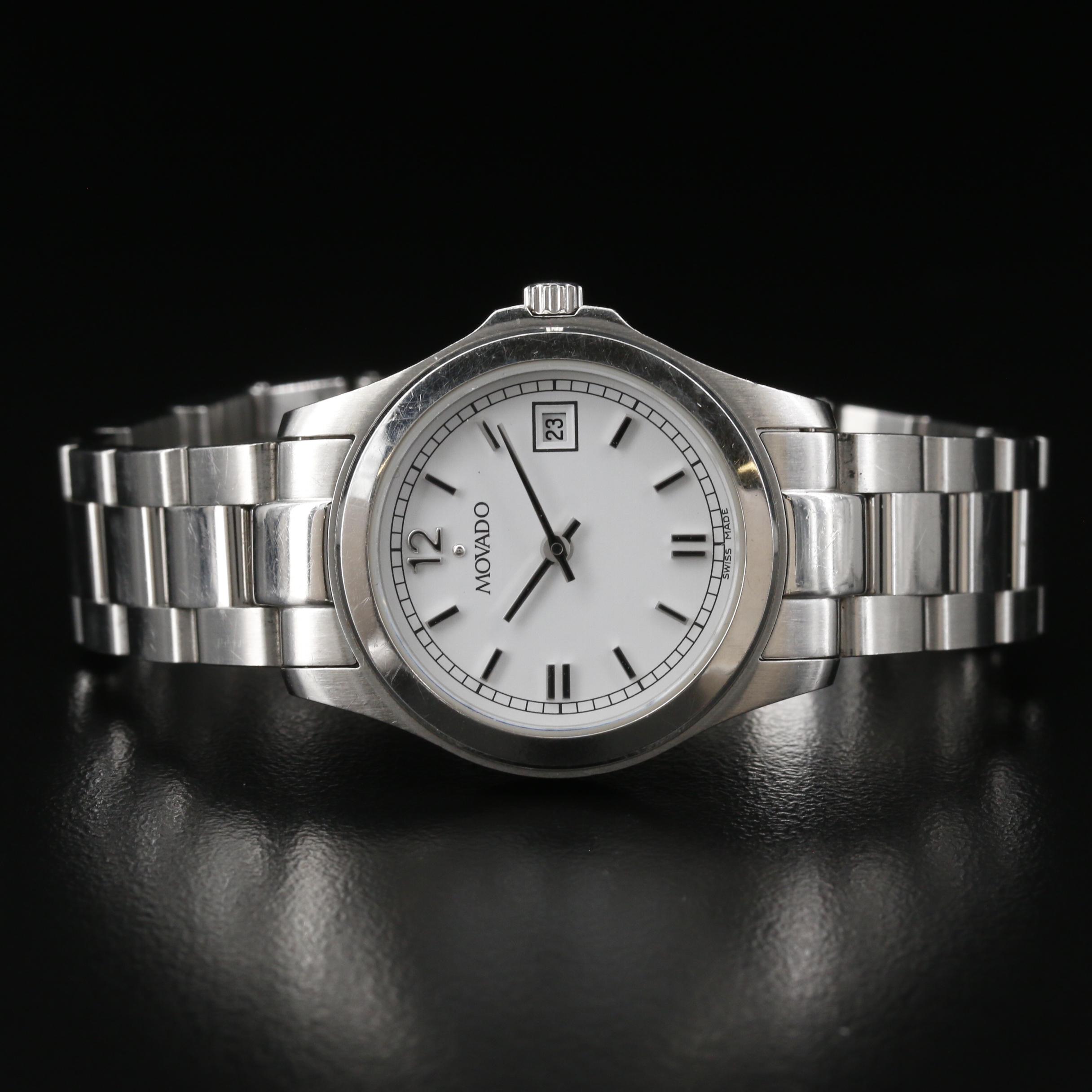 Movado Junior Sport Stainless Steel Quartz Watch