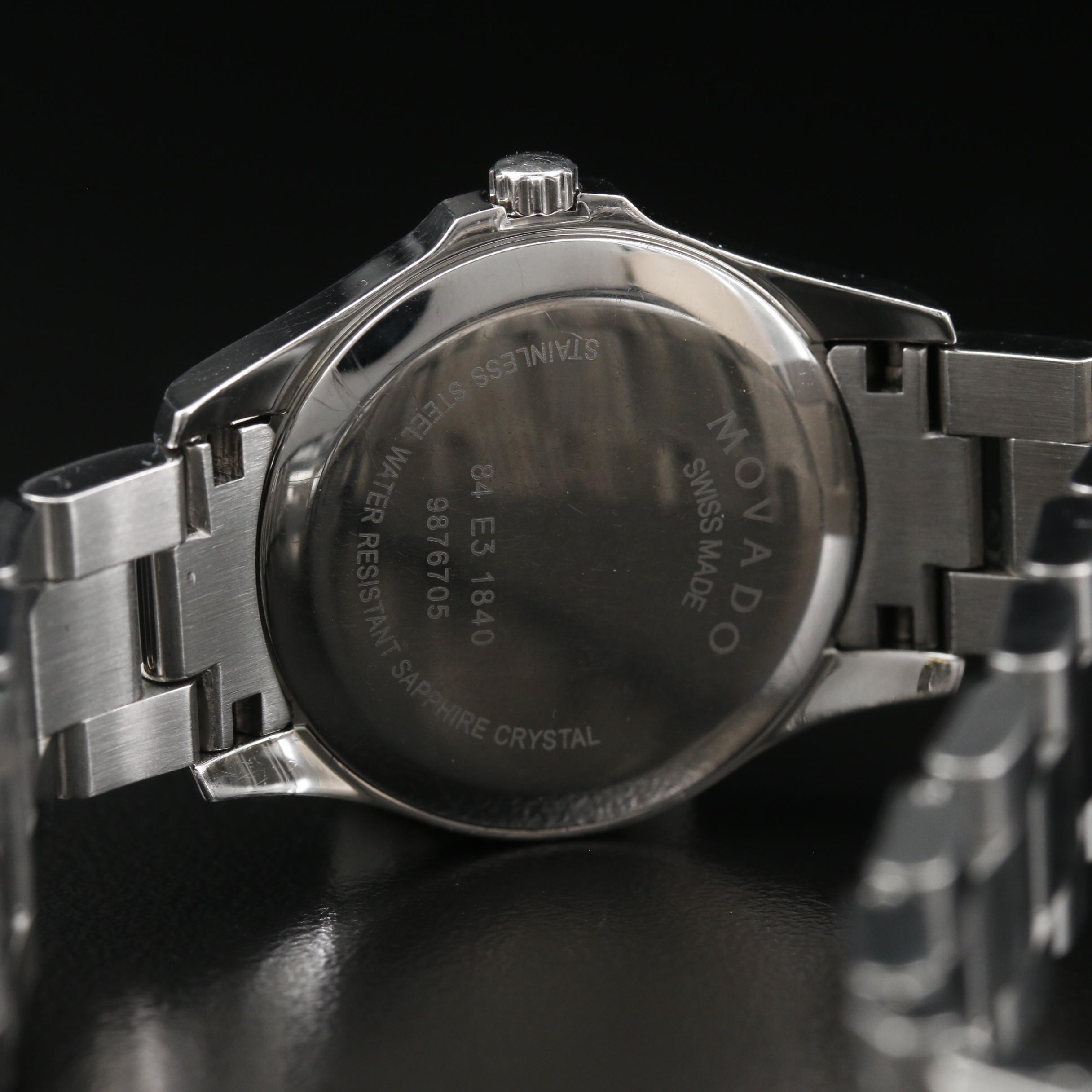 Movado Junior Sport Stainless Steel Quartz Watch