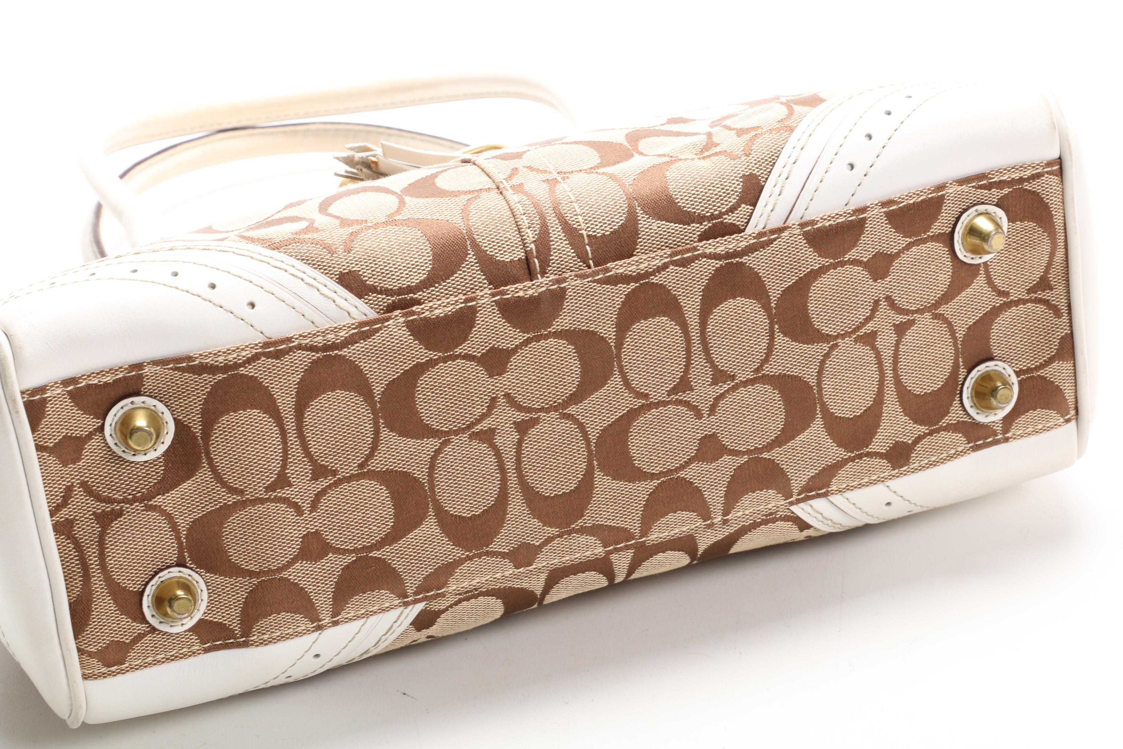 Coach Hampton Carryall in Signature Canvas and Leather