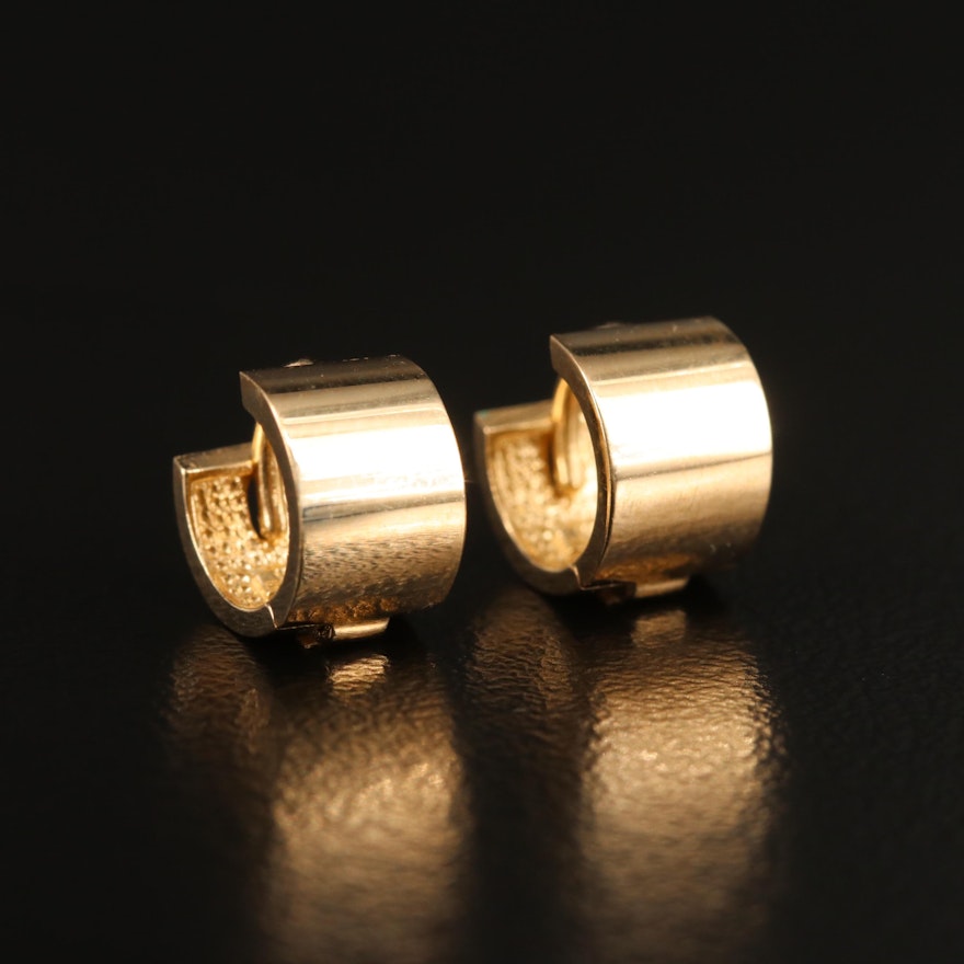 14K Huggie Earrings