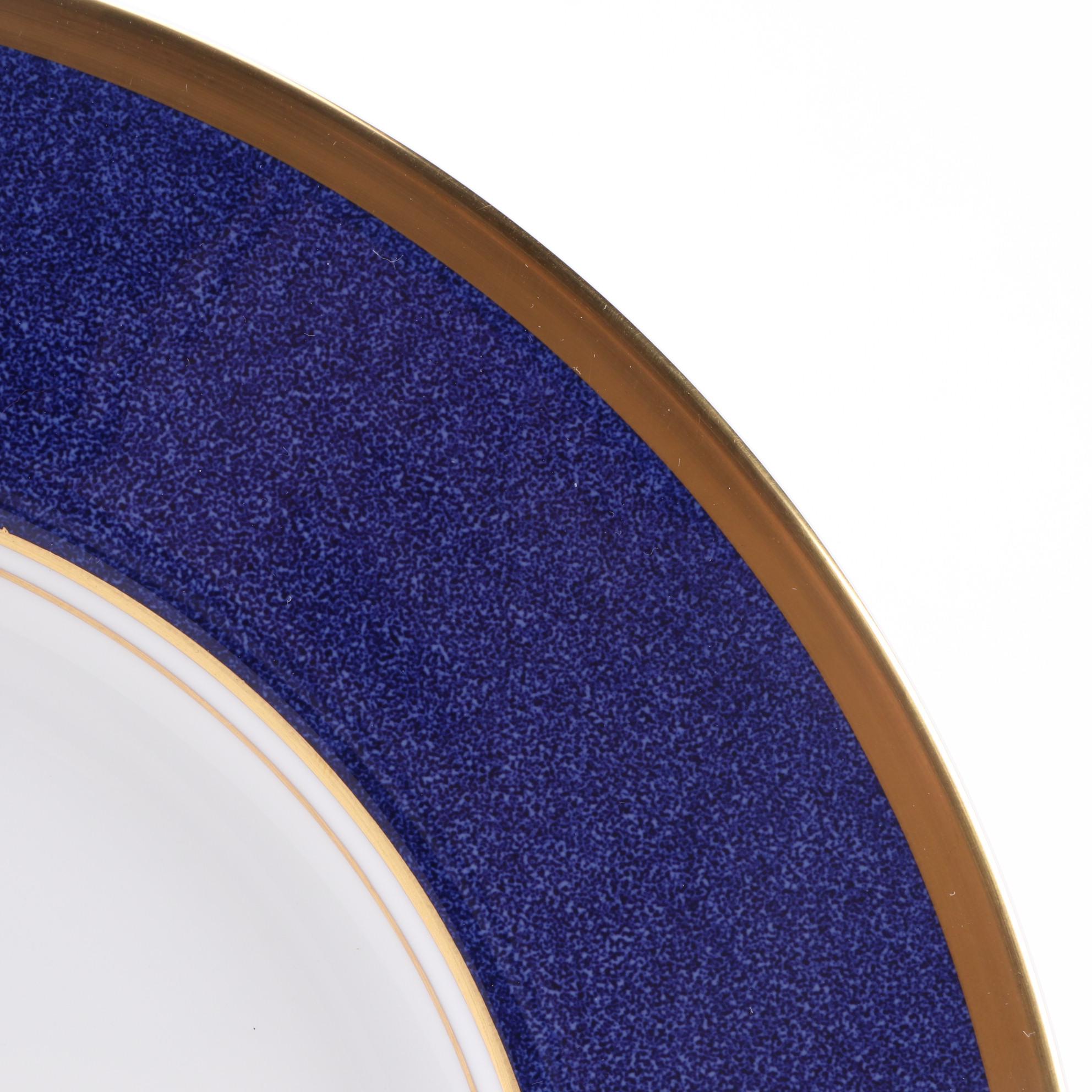 Coalport "Athlone Blue" Bone China Dinnerware Service for Eight, 1970–1993