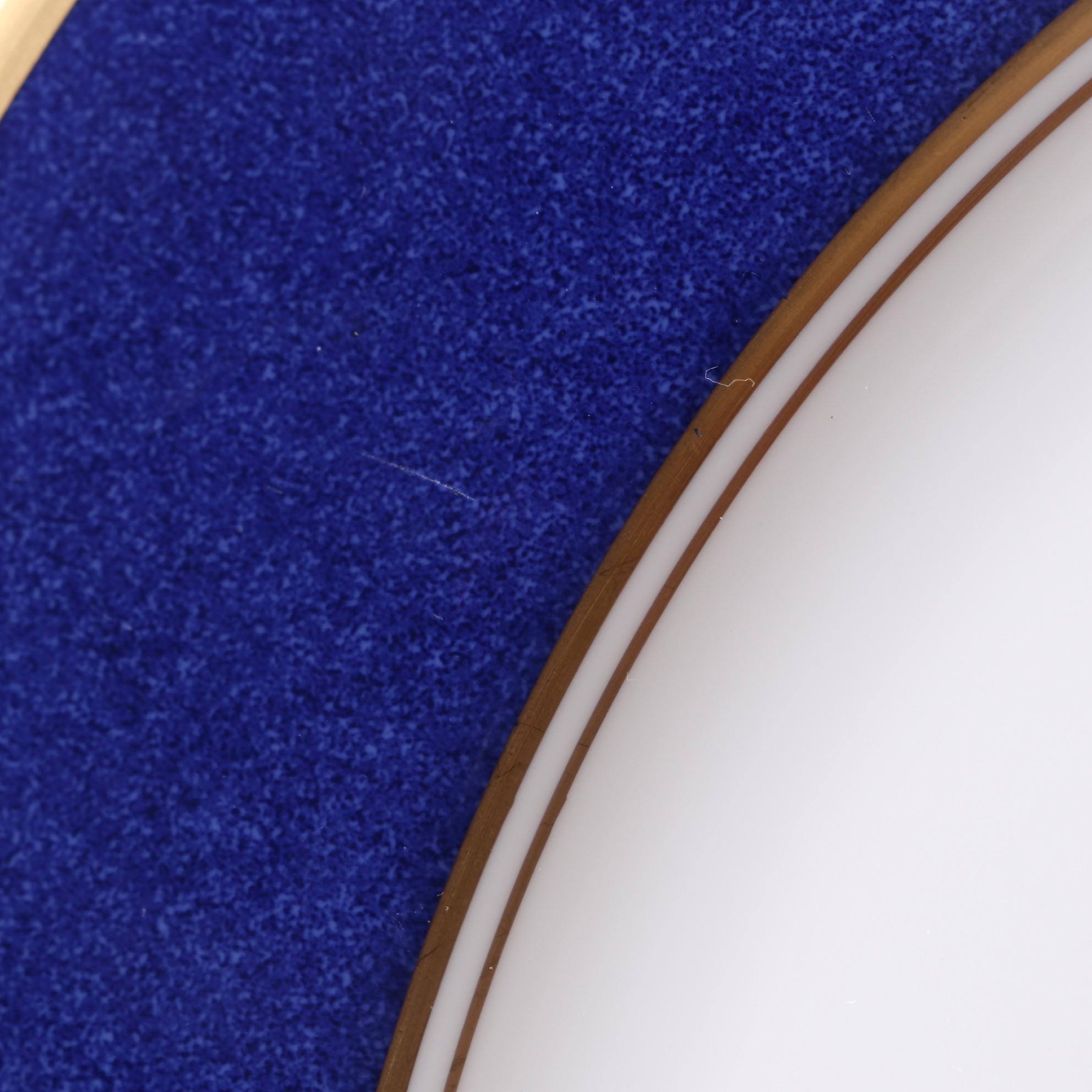 Coalport "Athlone Blue" Bone China Dinnerware Service for Eight, 1970–1993