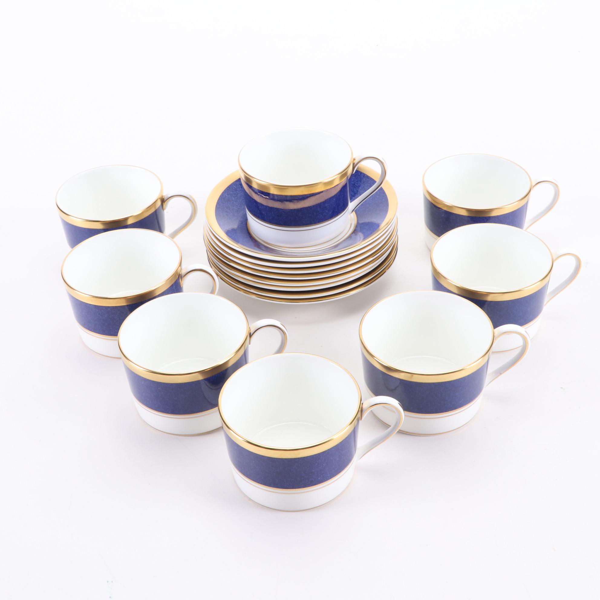 Coalport "Athlone Blue" Bone China Dinnerware Service for Eight, 1970–1993