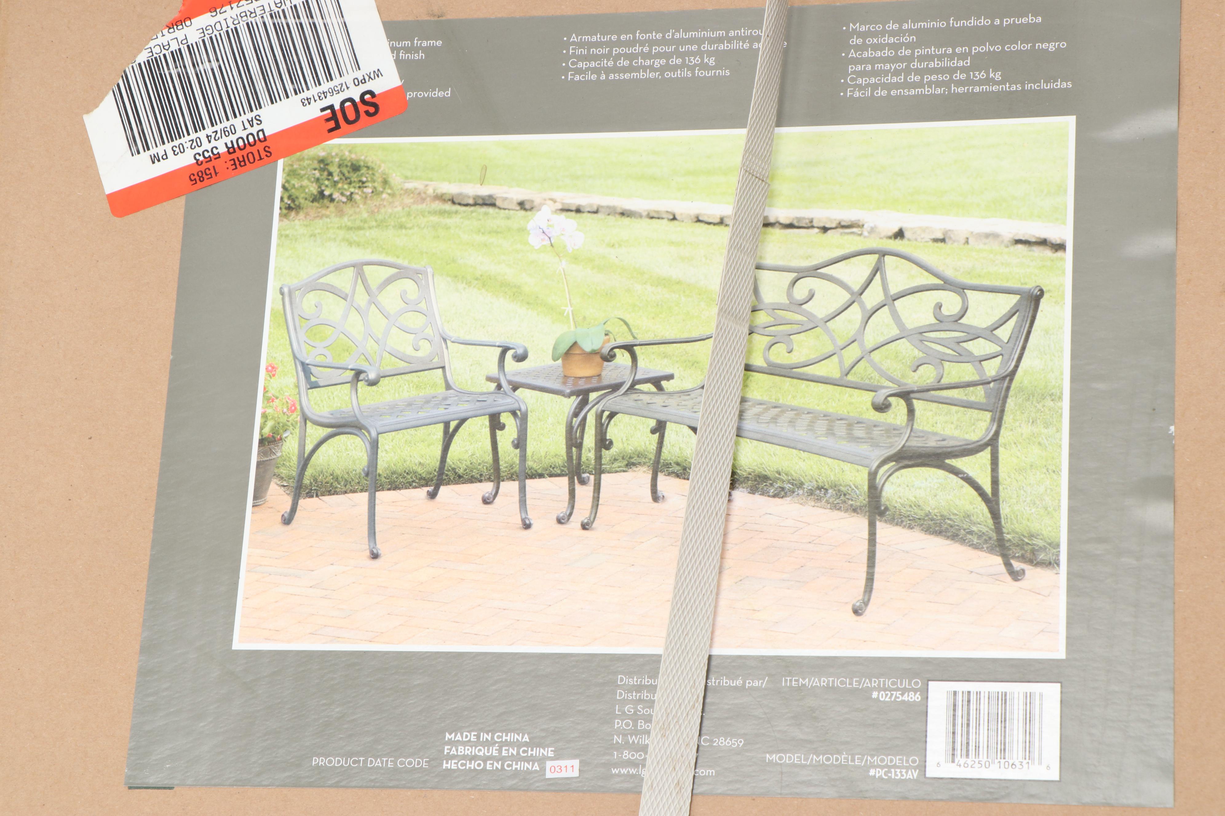 Garden Treasures and Martha Stewart Living Metal Patio Furniture