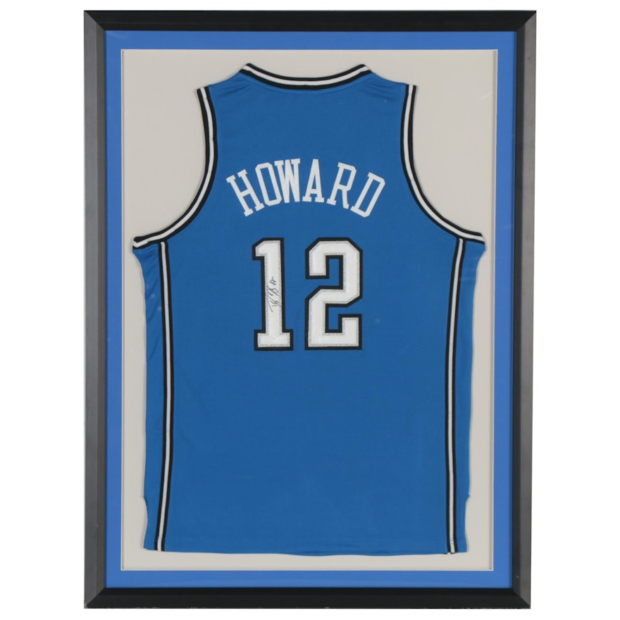 Dwight Howard Signed Orlando Magic Replica Jersey, Framed