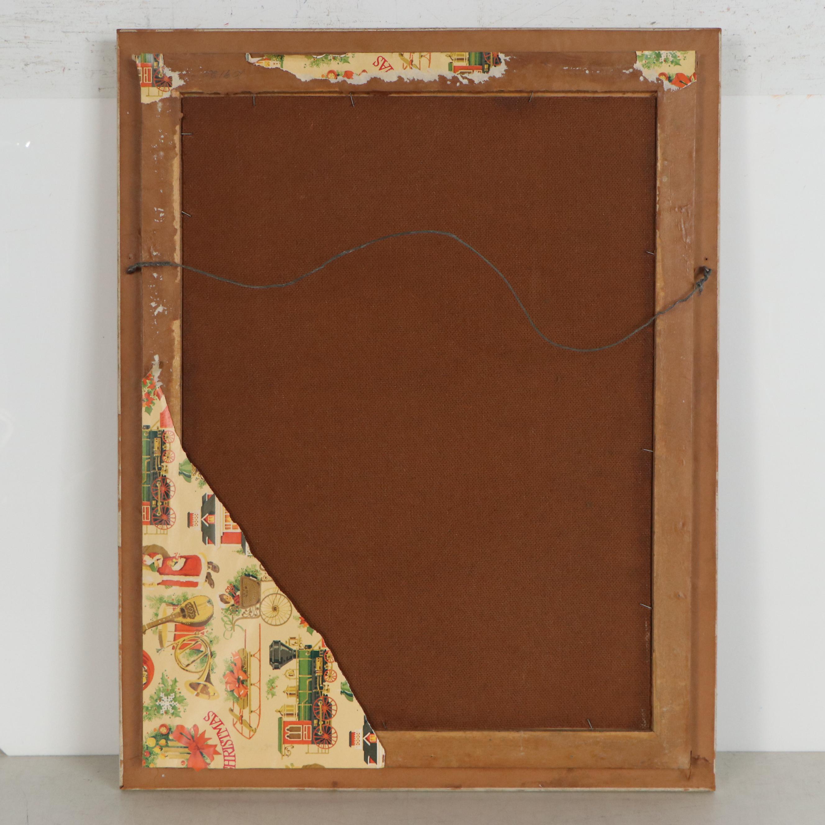 Giovanni Caldana Surrealist Pastel Drawing of Female Nude, Early-20th Century