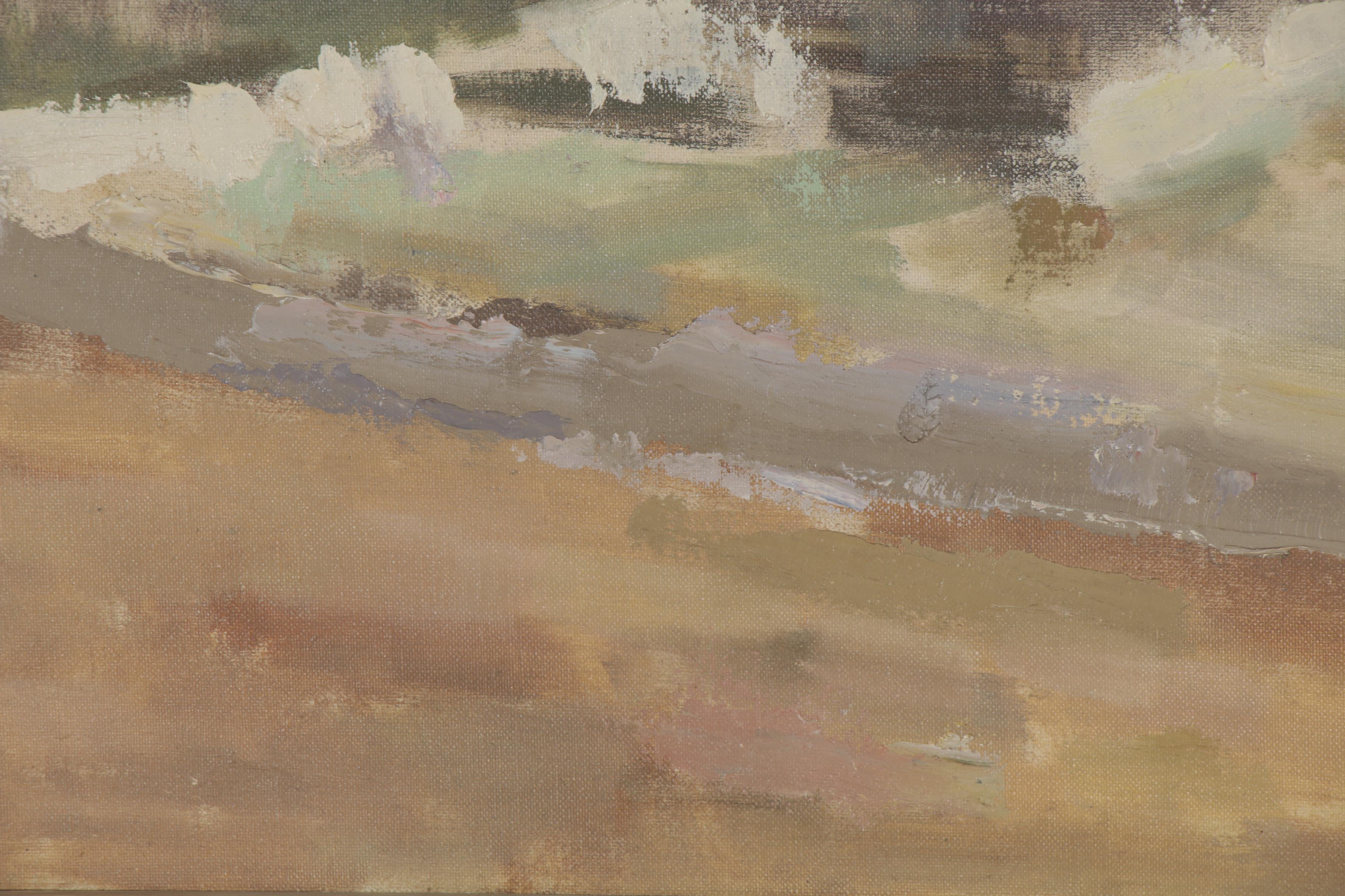 Bruce McKain Oil Painting "Provincetown Southeaster," Mid-20th Century