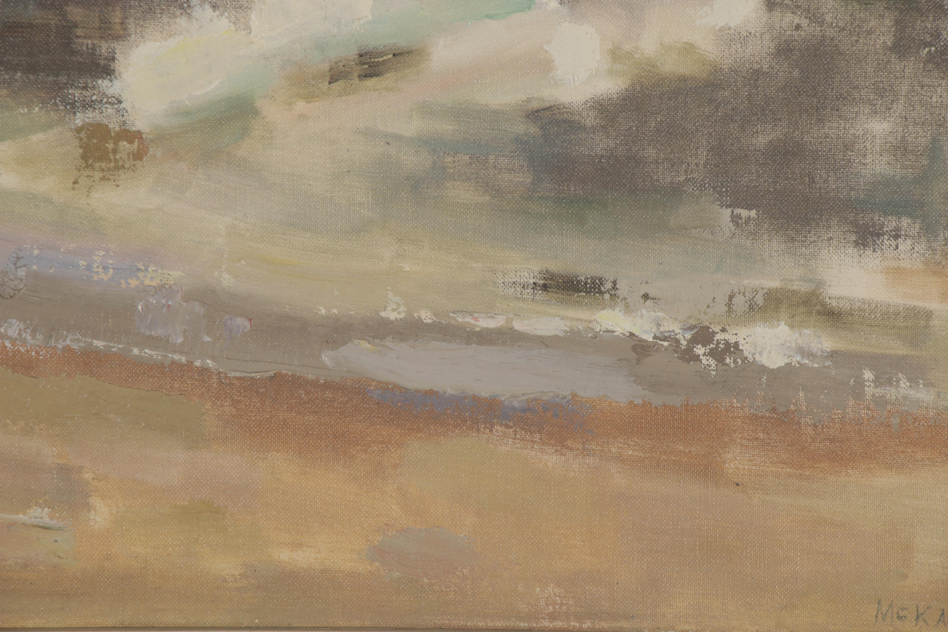 Bruce McKain Oil Painting "Provincetown Southeaster," Mid-20th Century