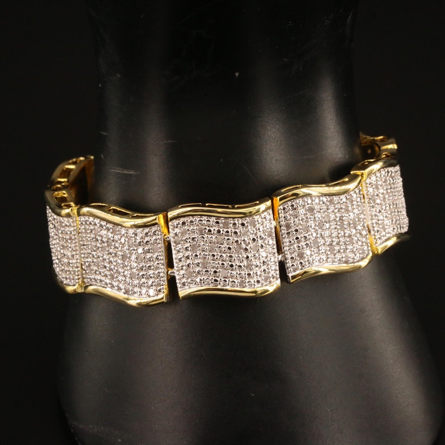 Diamond Panel Bracelet