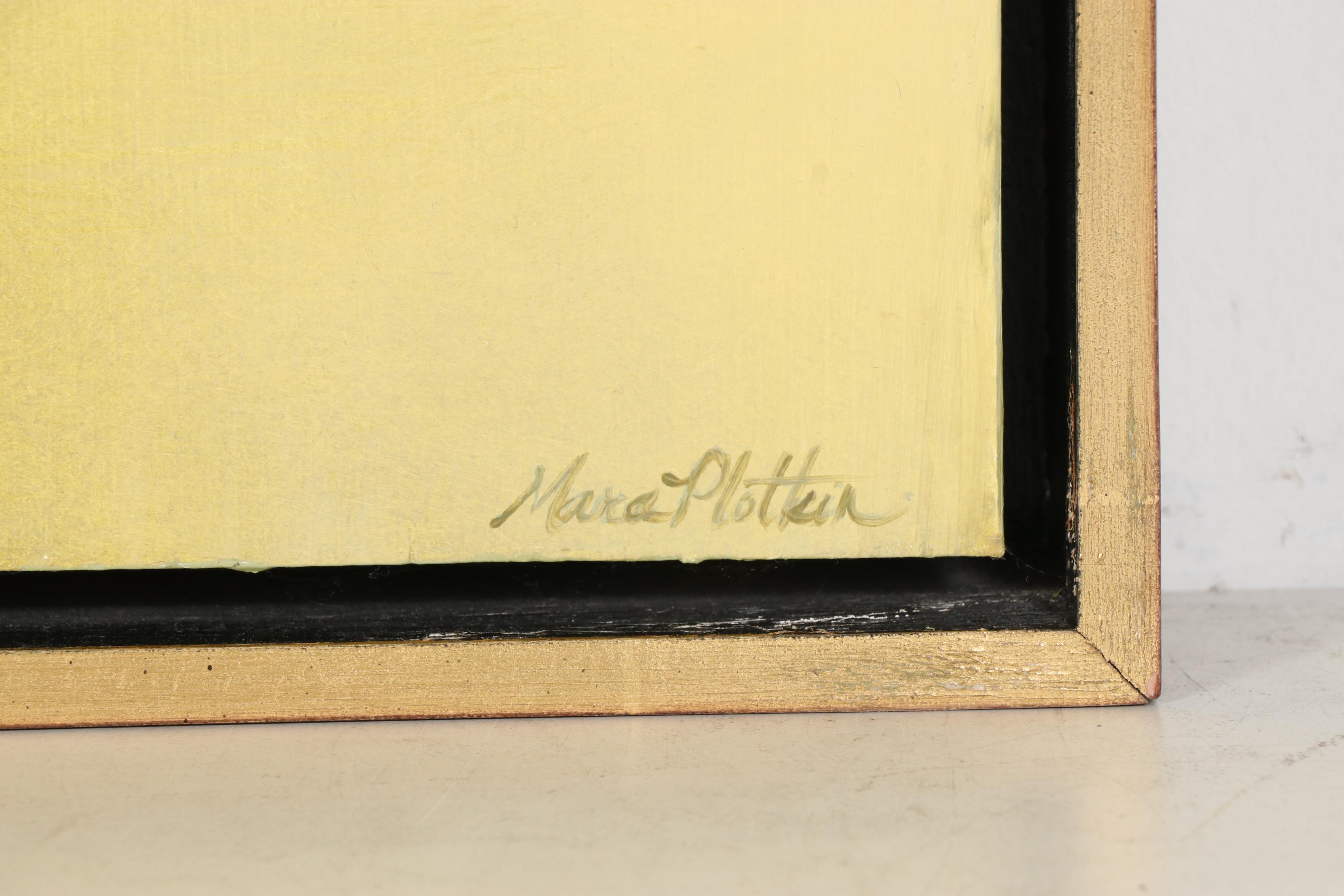 Mara Plotkin Color Field Style Oil Painting, Late 20th Century