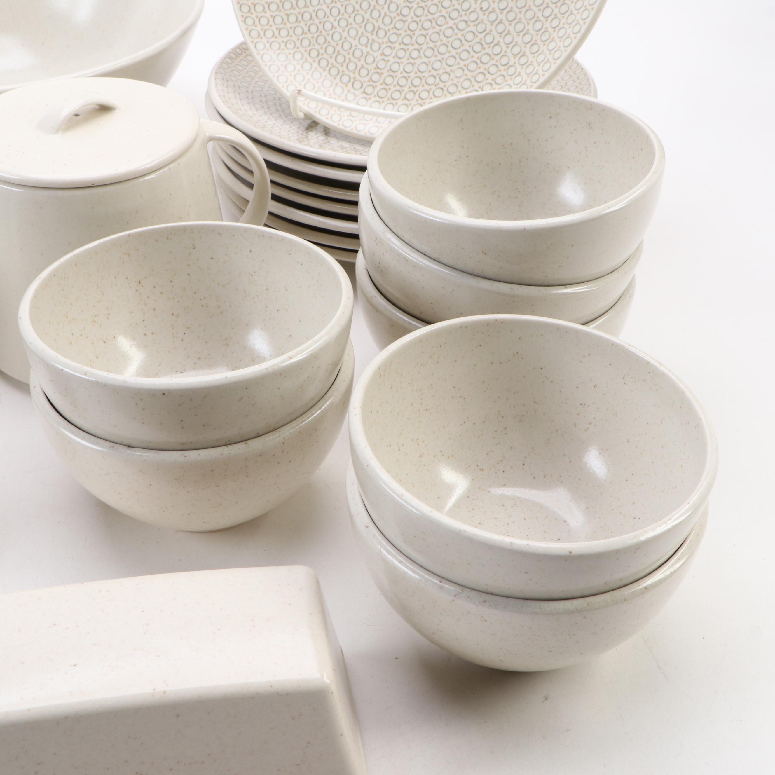 Calvin Klein Khaki Collection "Cargo" Dinnerware and Tea Set, 2001–2009