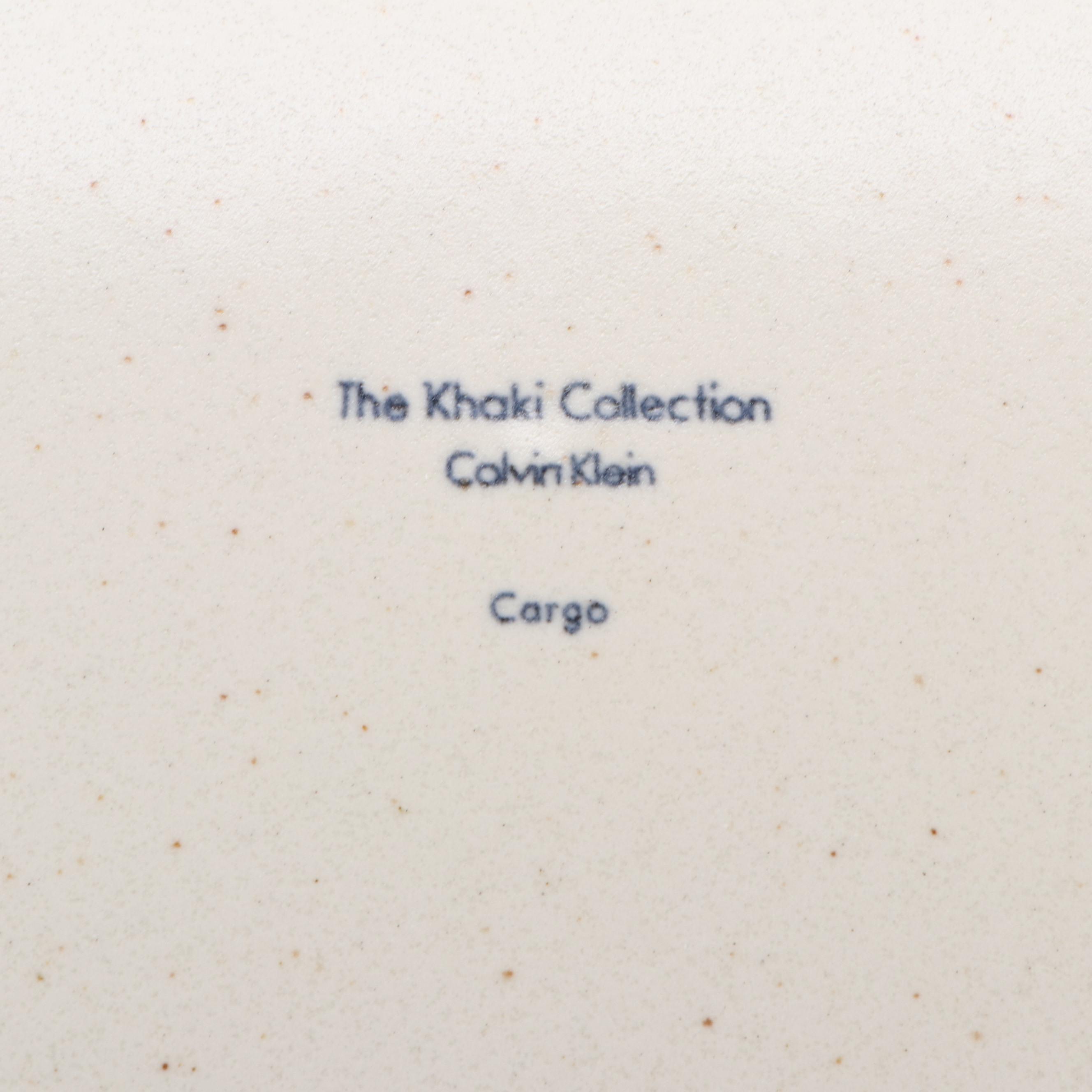 Calvin Klein Khaki Collection "Cargo" Dinnerware and Tea Set, 2001–2009