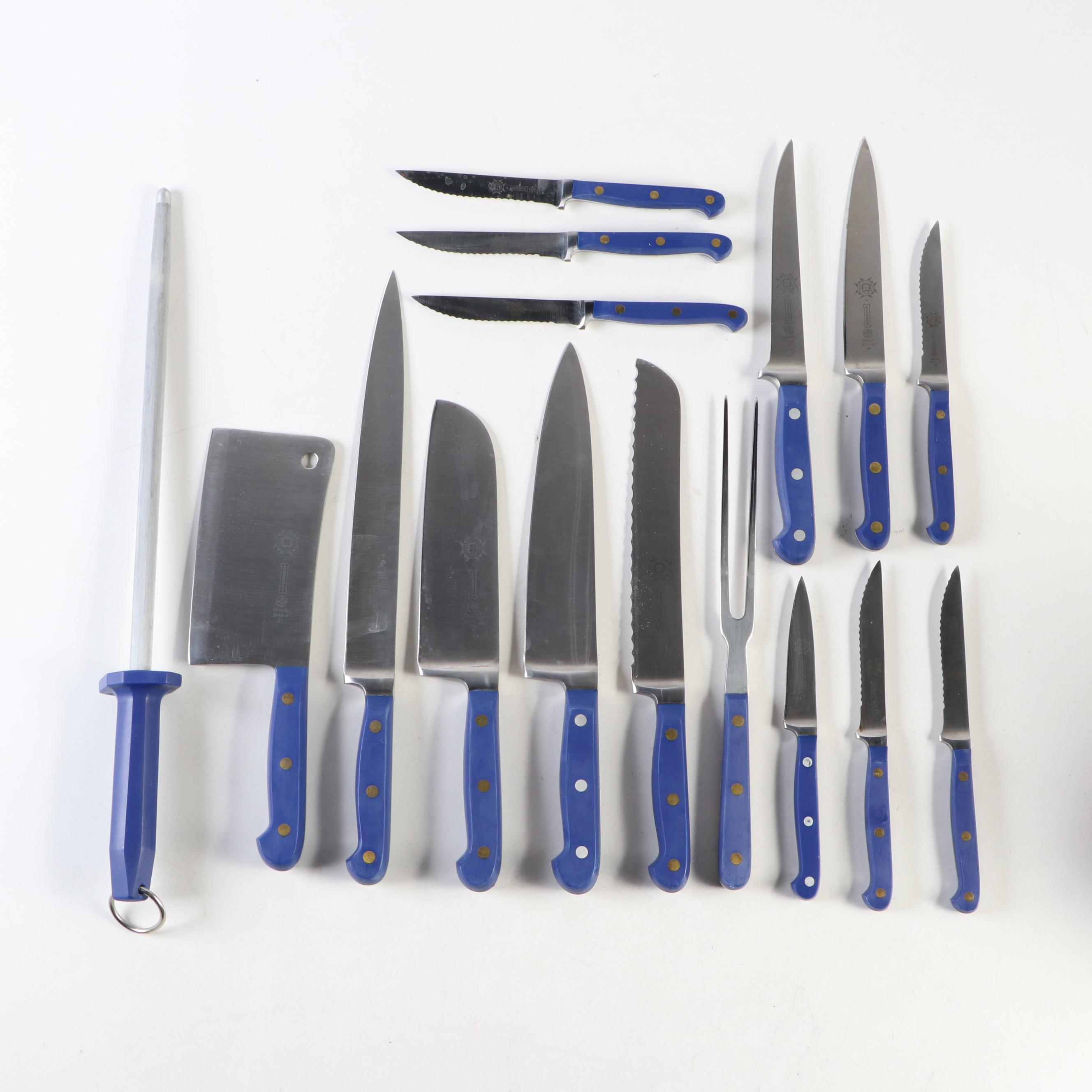 Mundial "Le Cordon Bleu" 16 Piece Block Knife Set