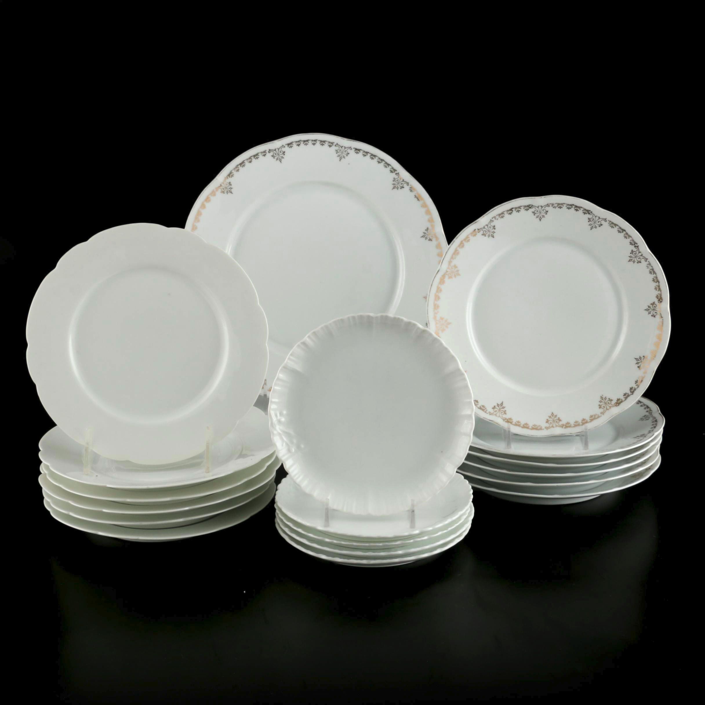 Charles Field Haviland and Victoria Austria Porcelain Plates, Antique