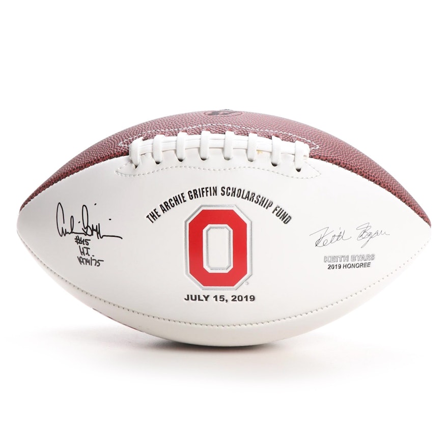 Ohio State Archie Griffin Scholarship Fund Signed Football
