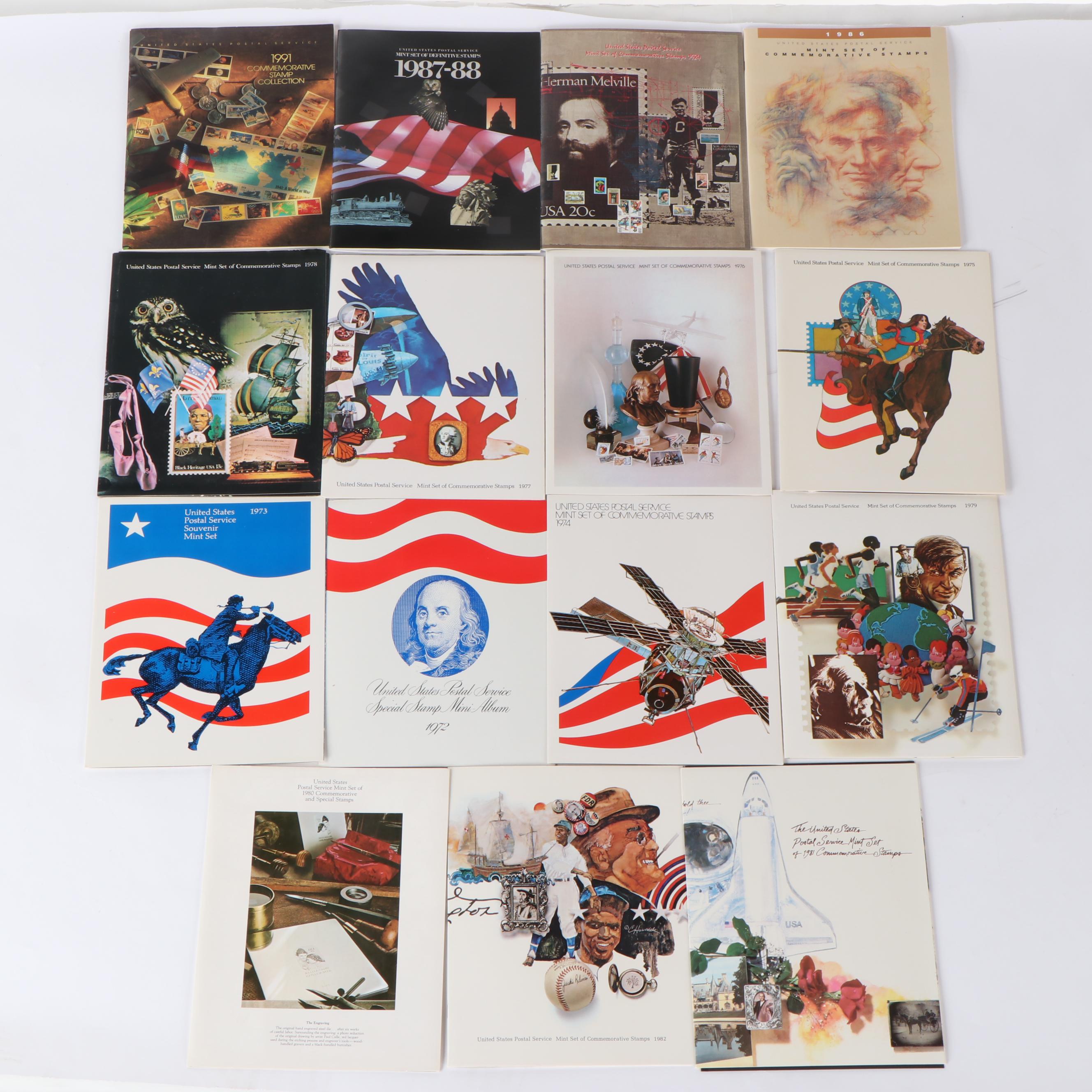 Fifteen Different U.S. Government Postage Stamp Mint Sets, 1972–1991