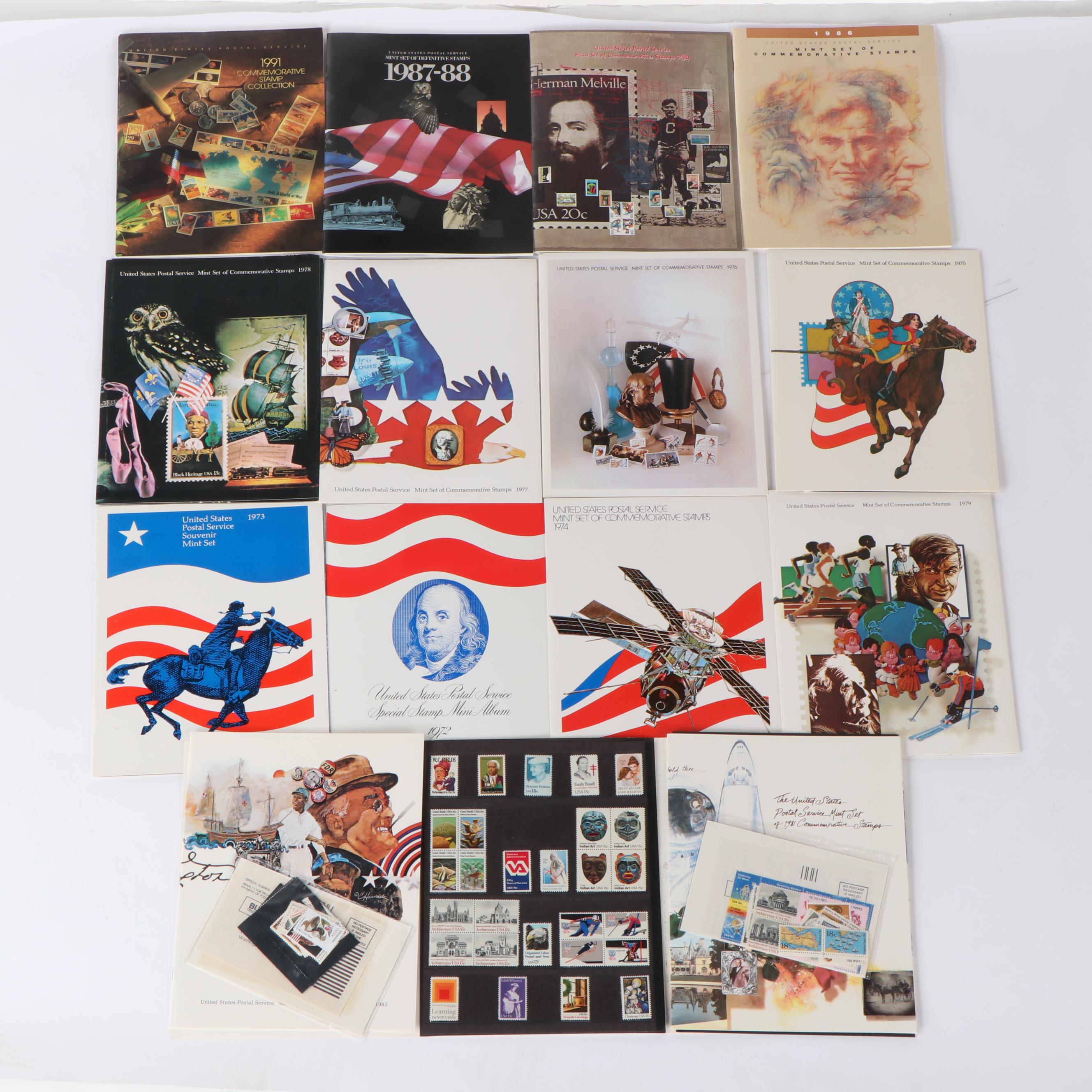Fifteen Different U.S. Government Postage Stamp Mint Sets, 1972–1991