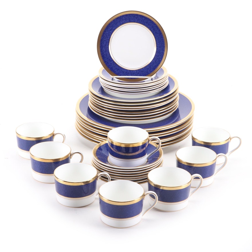 Coalport "Athlone Blue" Bone China Dinnerware Service for Eight, 1970–1993