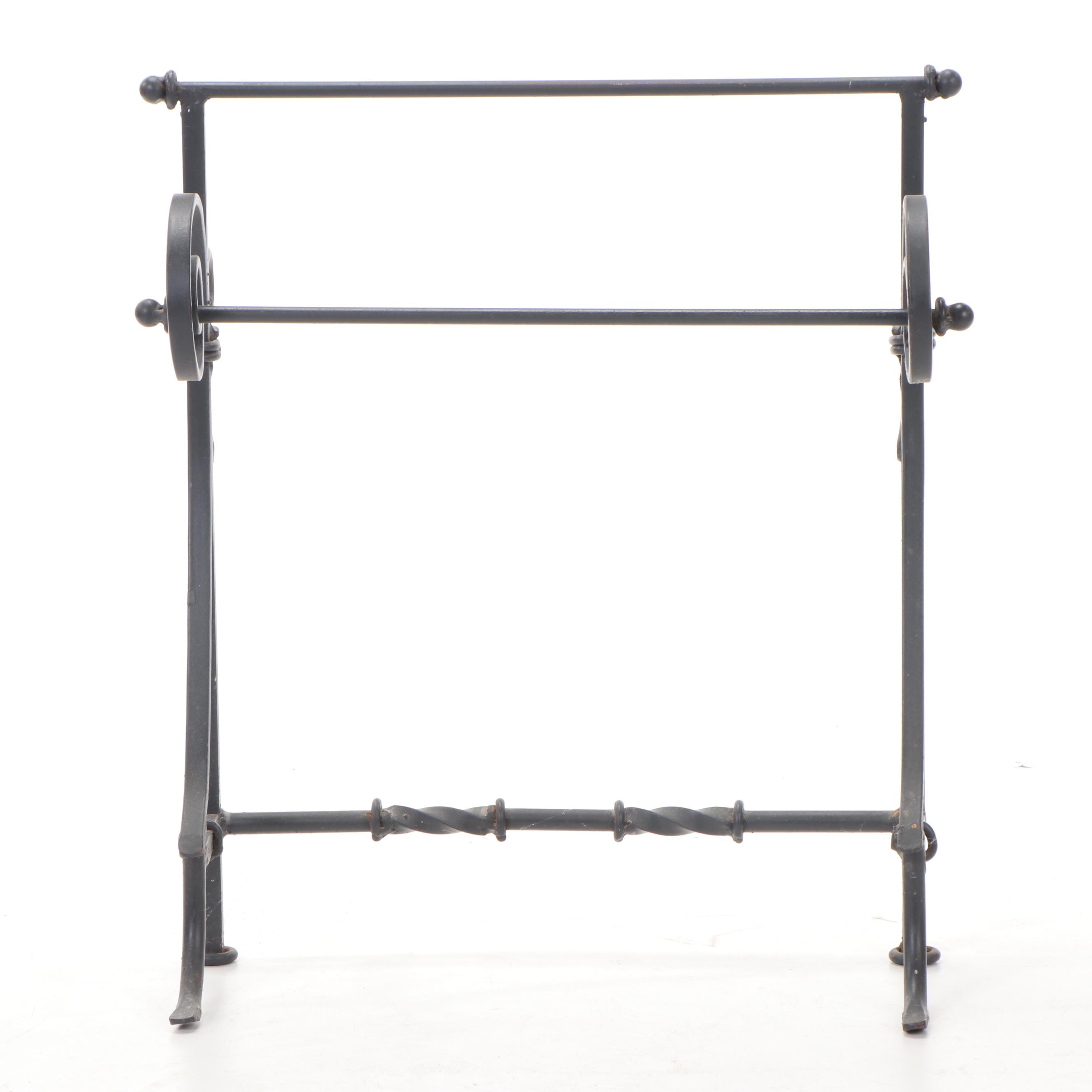 Wrought Iron Counter Paper Towel Holder, Contemporary