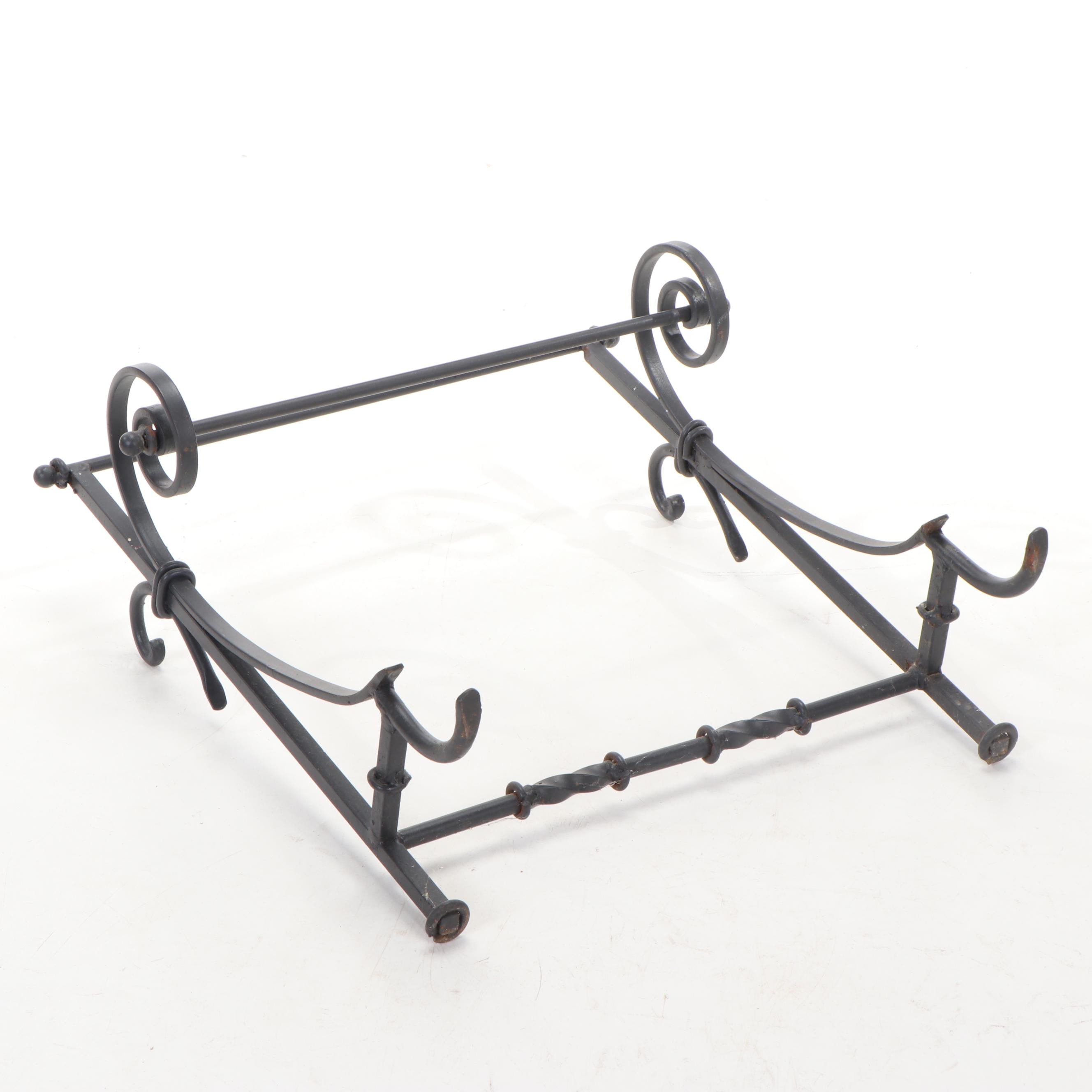 Wrought Iron Counter Paper Towel Holder, Contemporary