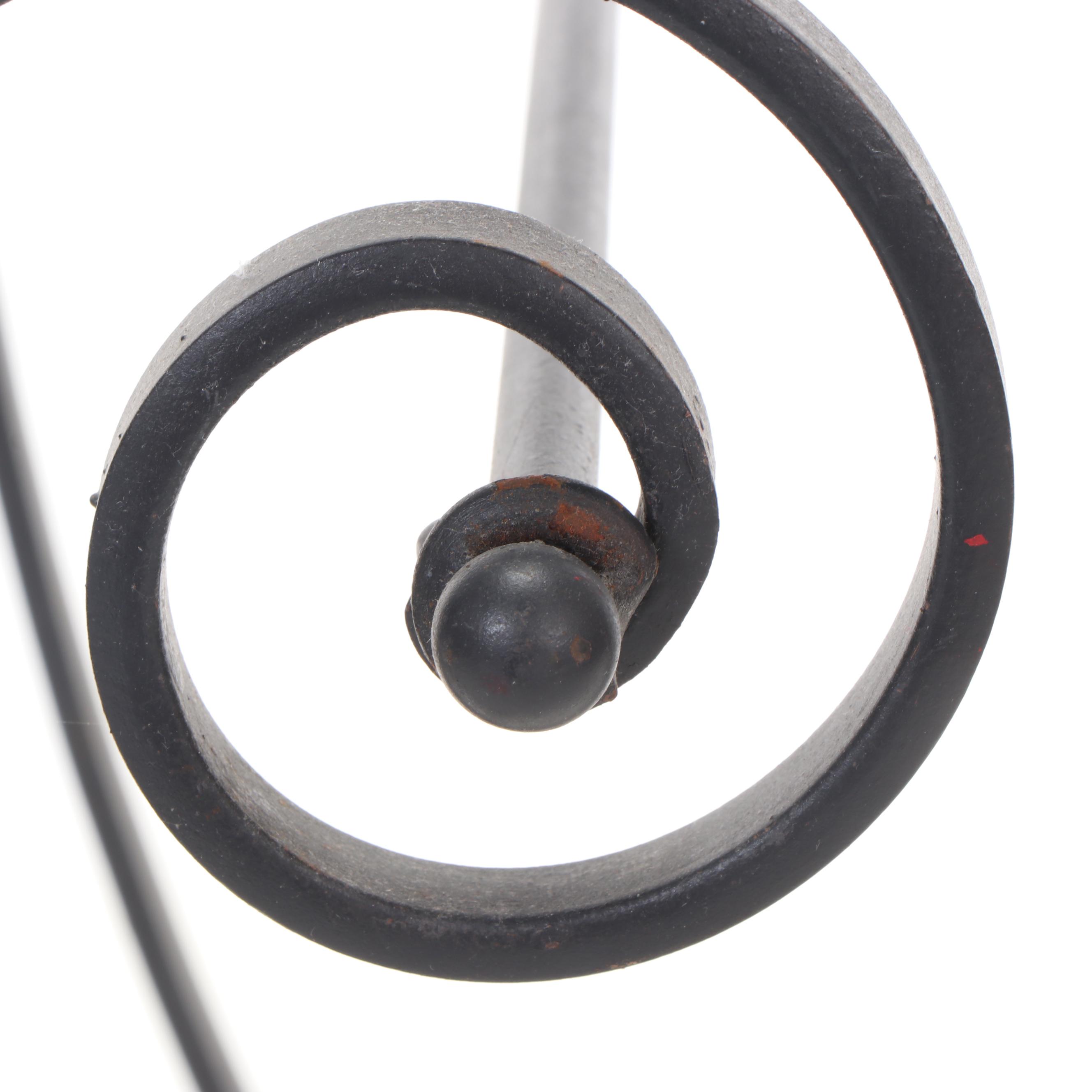 Wrought Iron Counter Paper Towel Holder, Contemporary