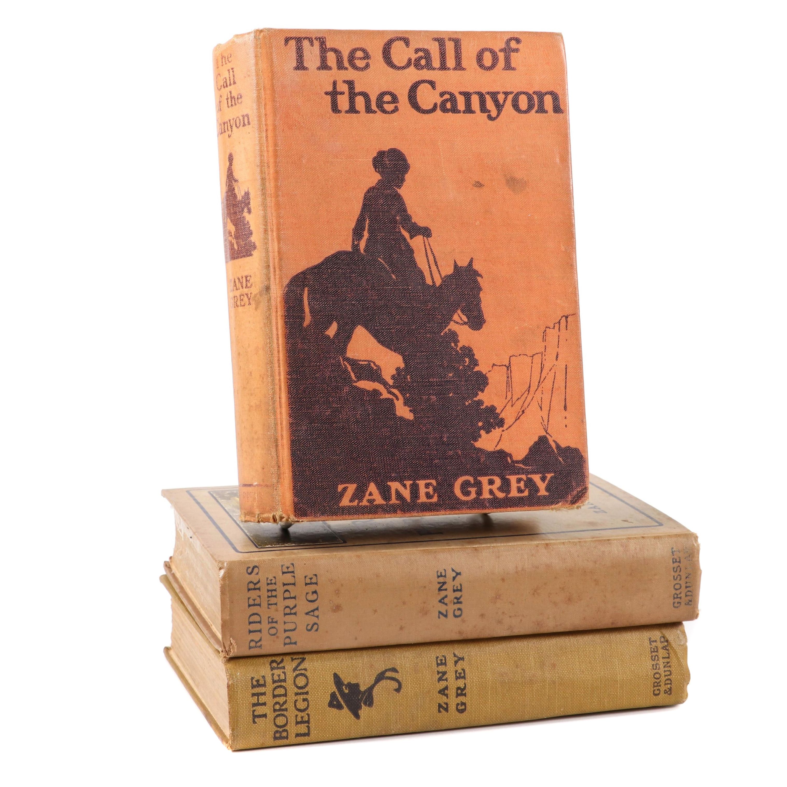 First Edition "The Call of the Canyon" and More Zane Grey Novels